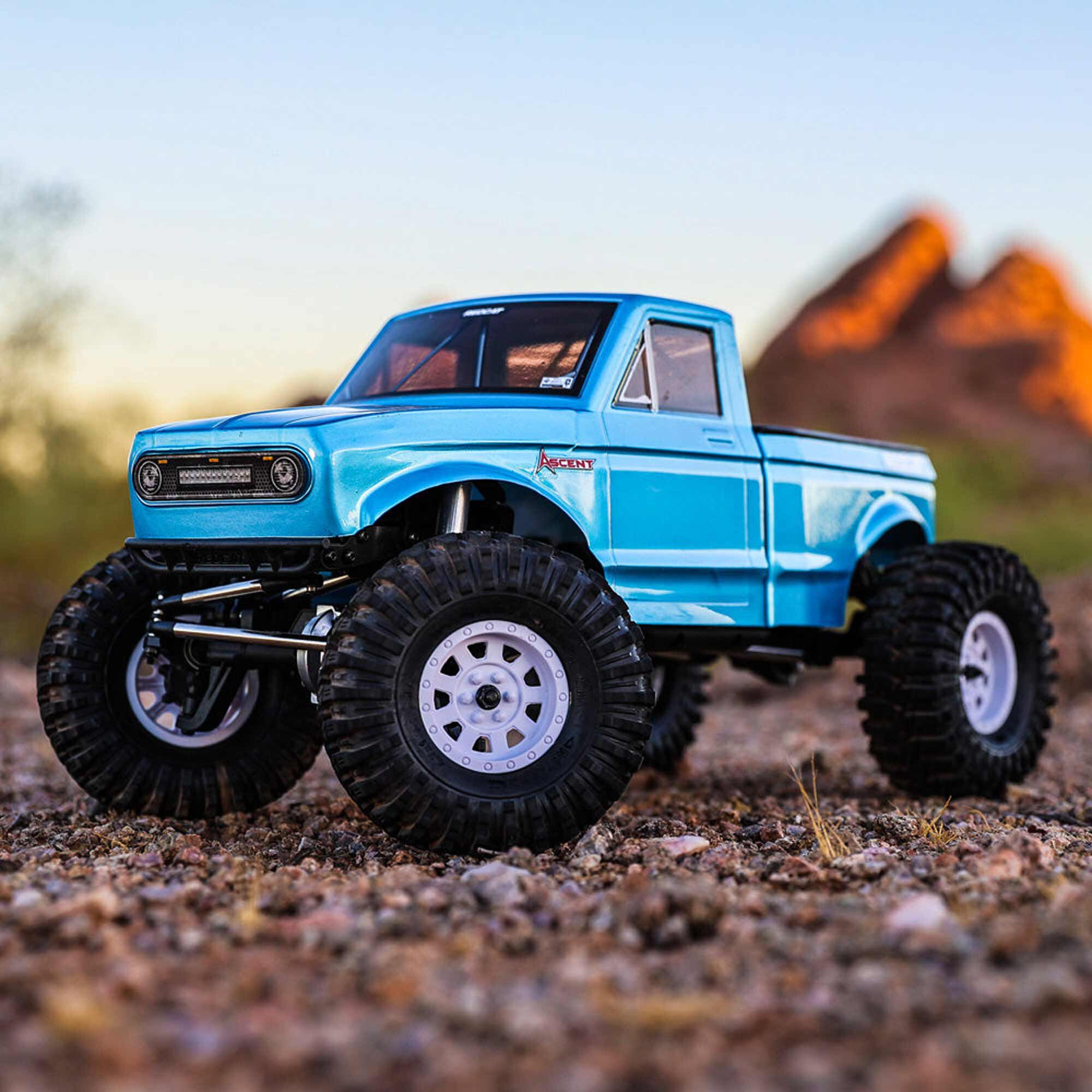 Redcat Racing 1/10 Ascent LCG Two-Piece Pinched & Dovetailed Body Rock Crawler RTR, Blue