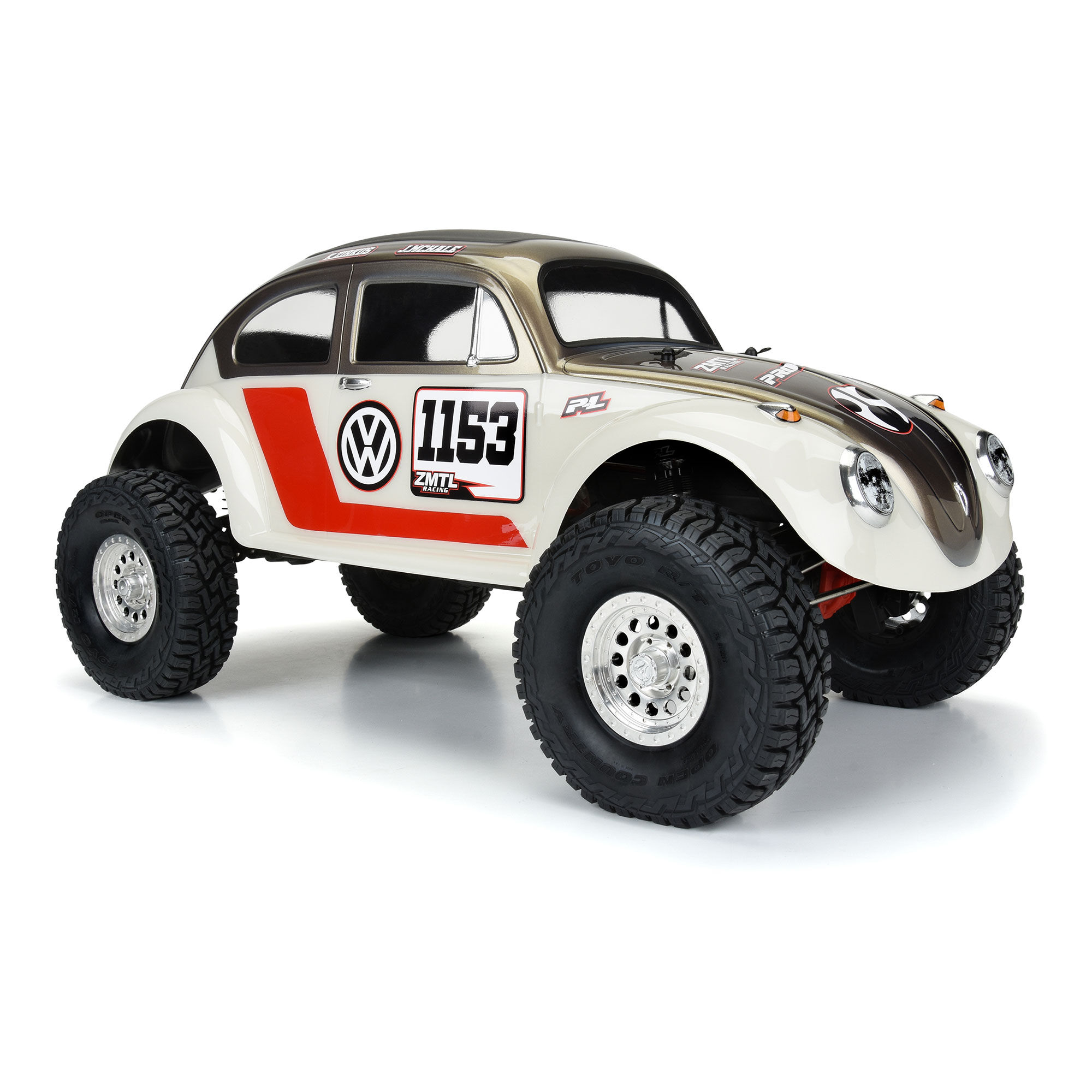 Pro-Line Racing 1/10 Volkswagen Beetle Clear Body 12.3" (313mm) Wheelbase Crawlers
