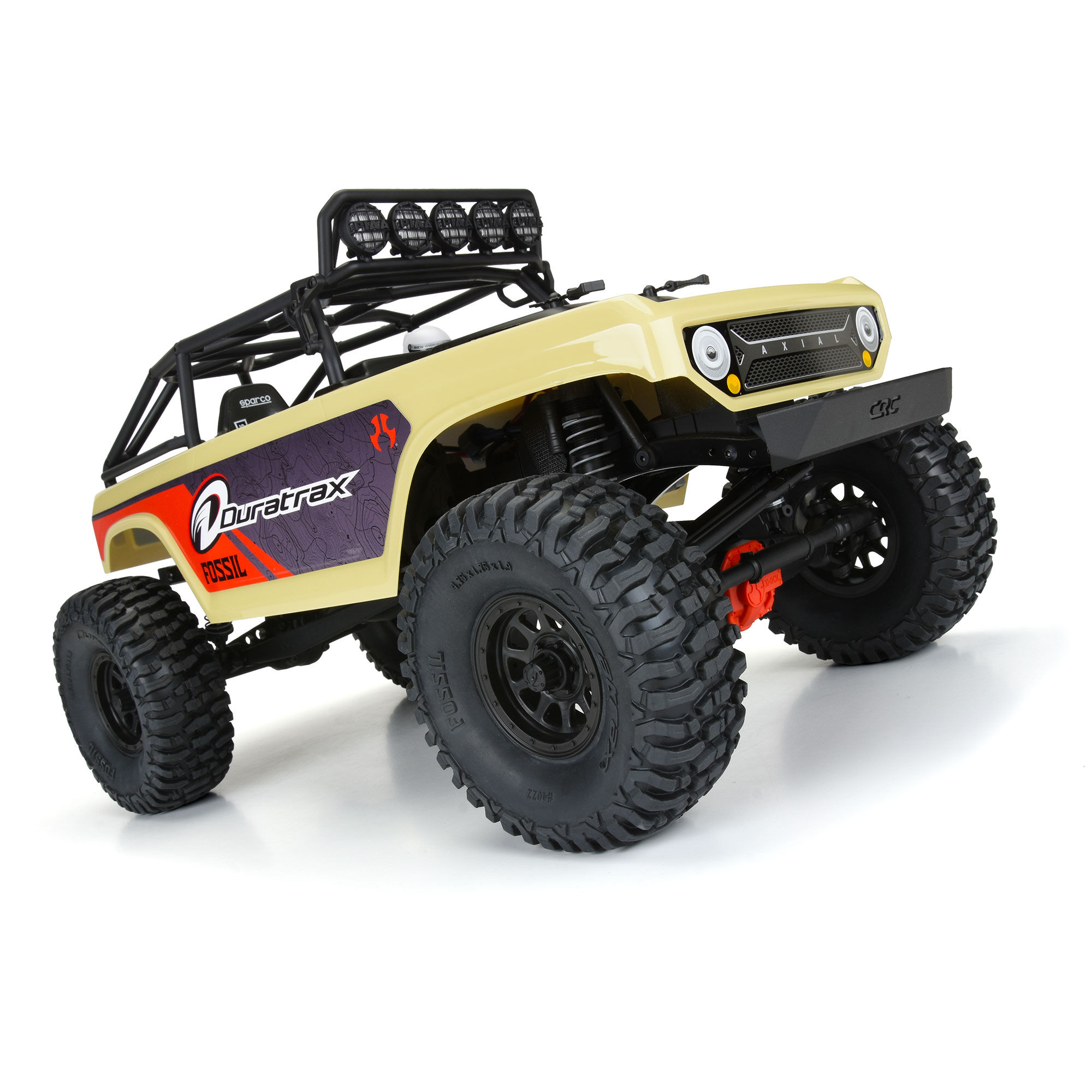 Duratrax 1/10 Fossil Font/Rear 1.9" Crawler Tires MTD 12mm Black Kodiak (2)