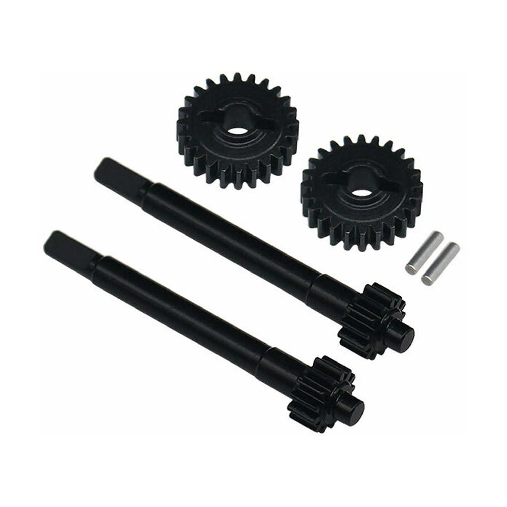 Hot Racing Steel CNC Under Drive Portal Gear Set, 13T - 24T, 1/18 Redcat Ascent-18