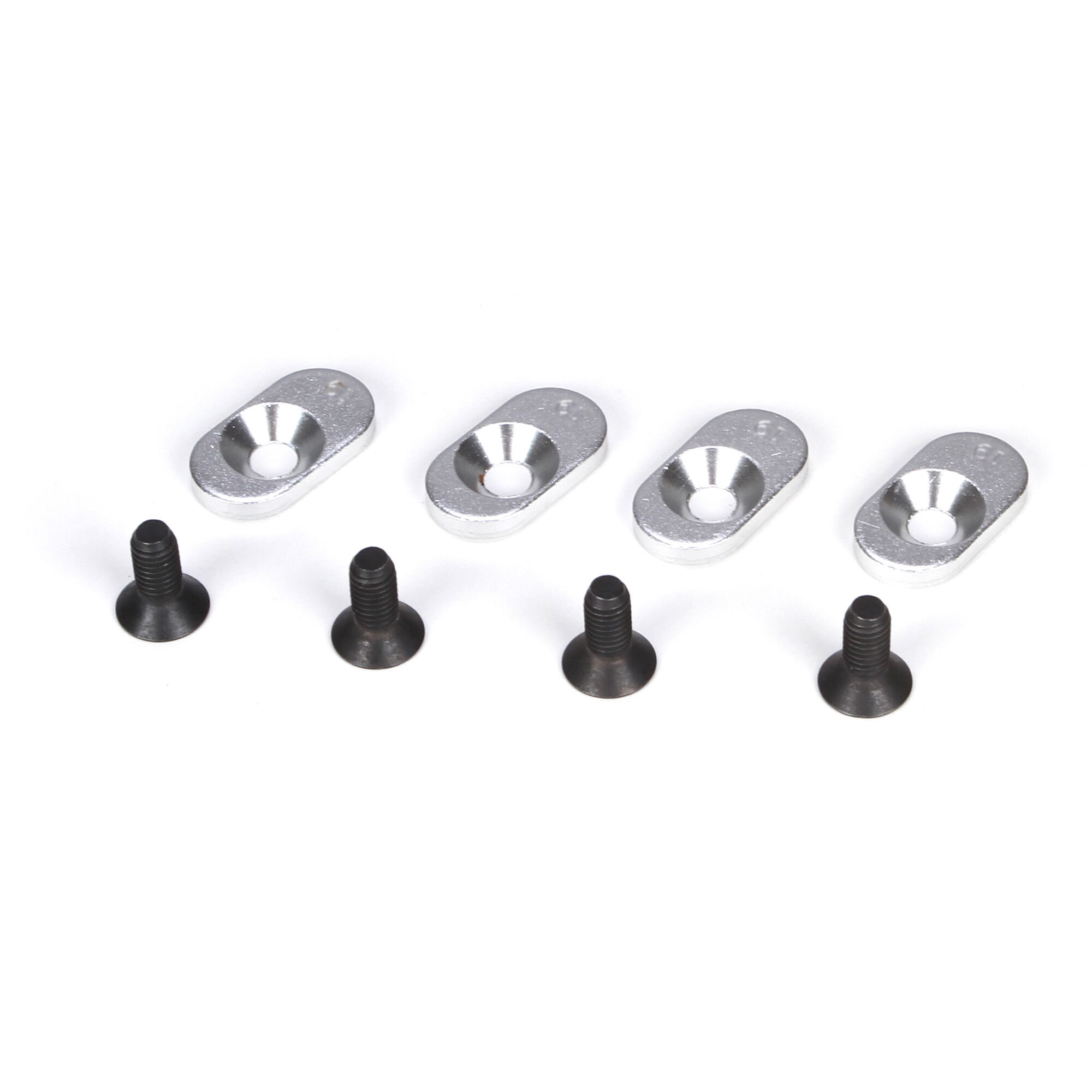 Losi Engine Mount Inserts & Screws 19.5/58 (4): 5IVE-T, MINI WRC