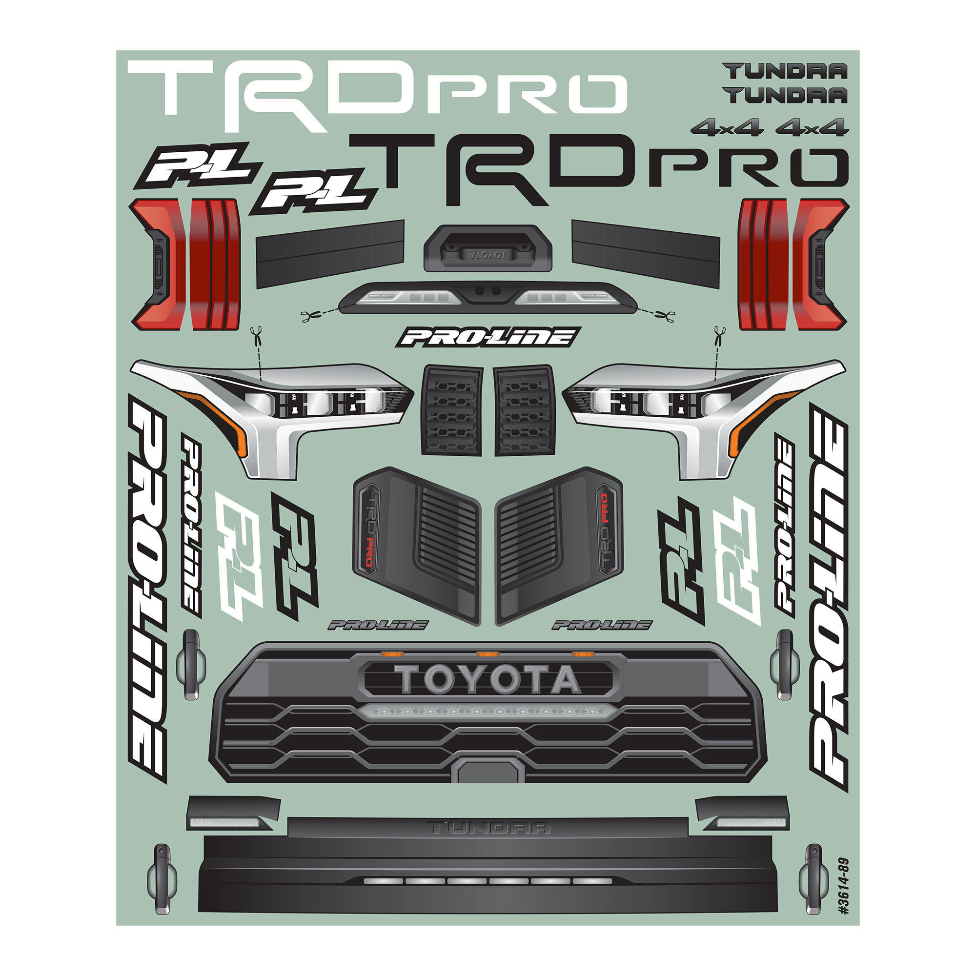 Pro-Line Racing 1/10 2023 Toyota Tundra TRD Pro Clear Body: Short Course