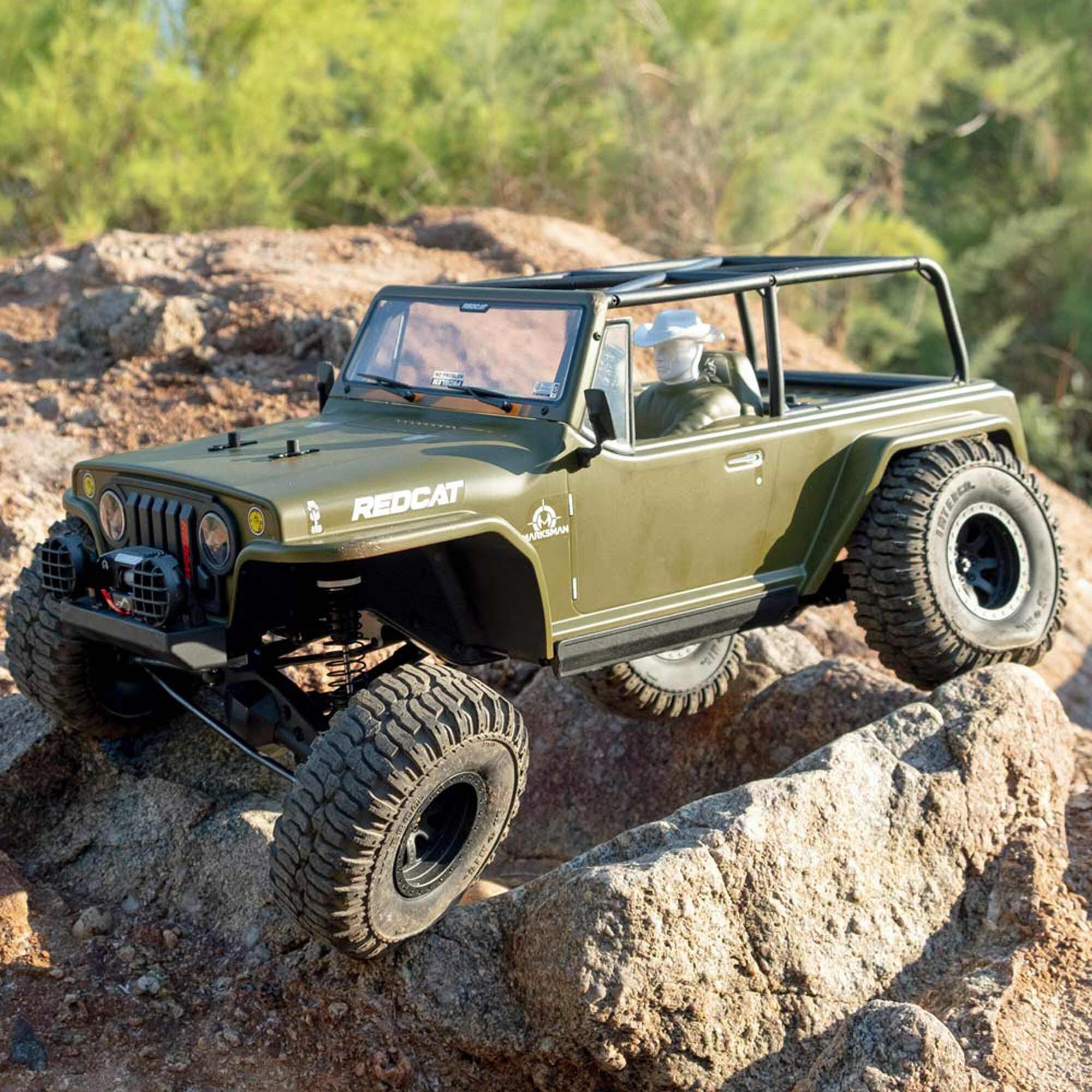 Redcat Racing 1/8 TC8 Marskman Brushed 4X4 Crawler RTR, Olive