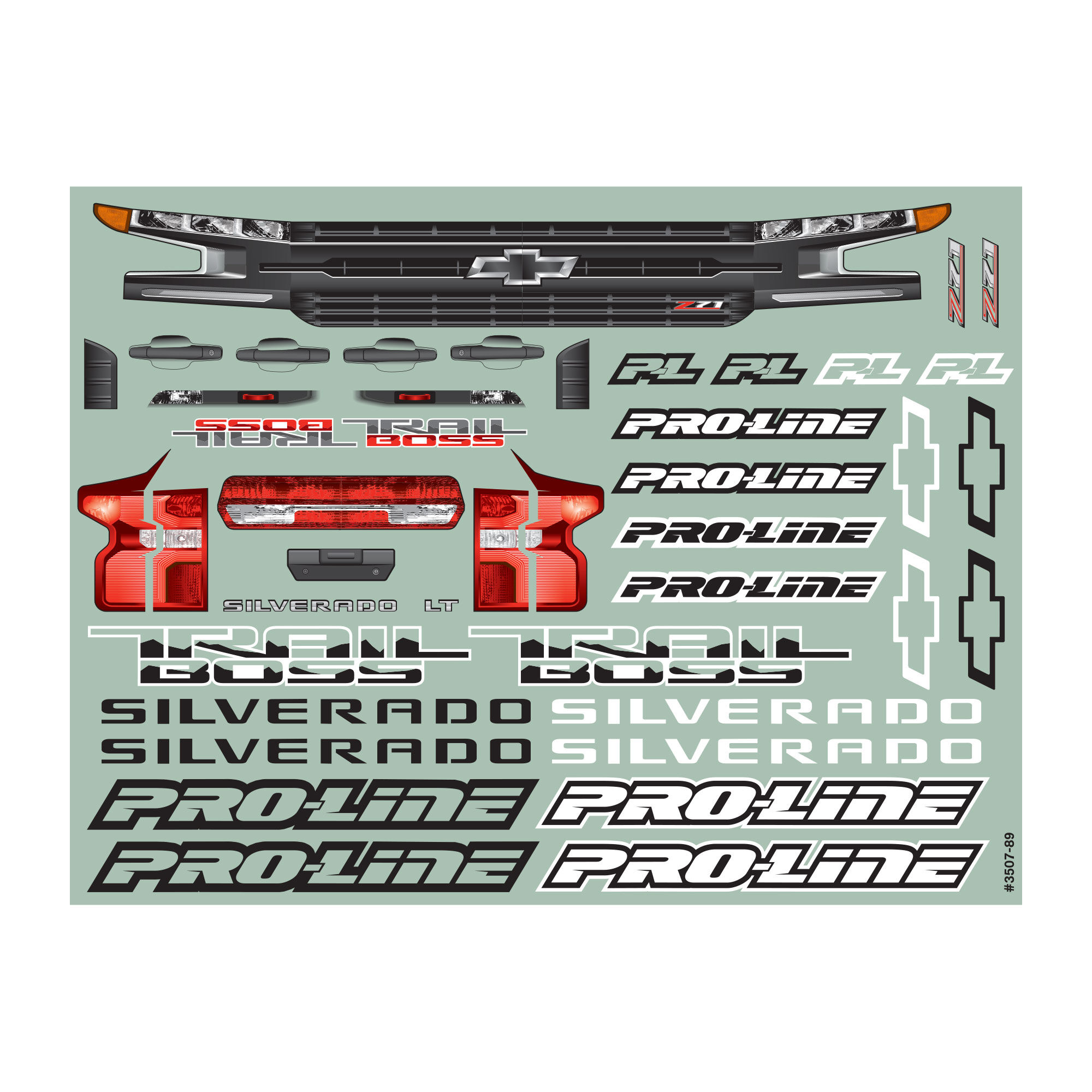 Pro-Line Racing 1/5 Pre-Cut 2019 Chevy Silverado Z71 Trail Boss Clear Body: X-MAXX