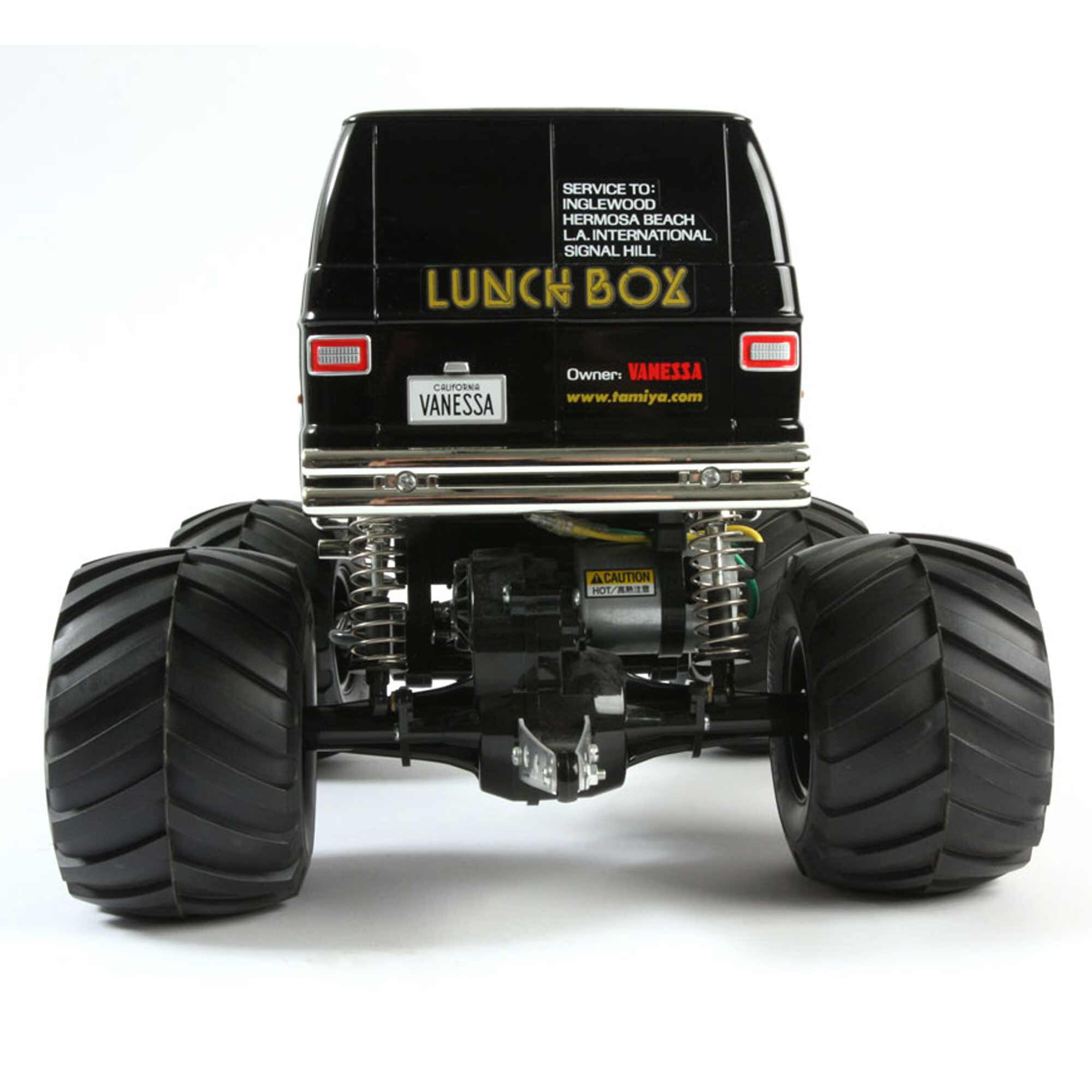 Tamiya 1/12 Lunch Box 2WD Monster Truck Kit, Black