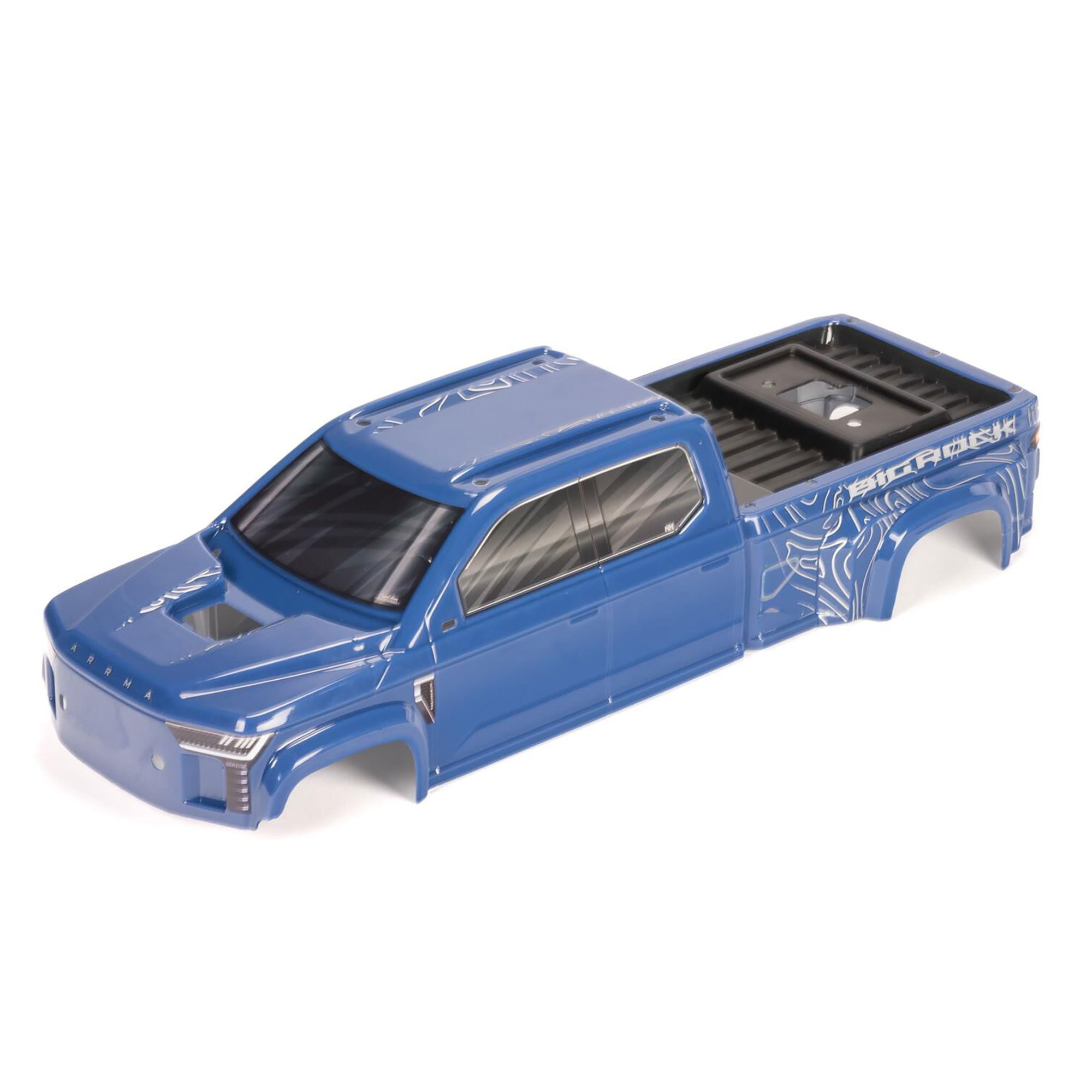 ARRMA BIG ROCK CREW 4X4 Cab Clipless Painted Decaled Trimmed Body, Blue