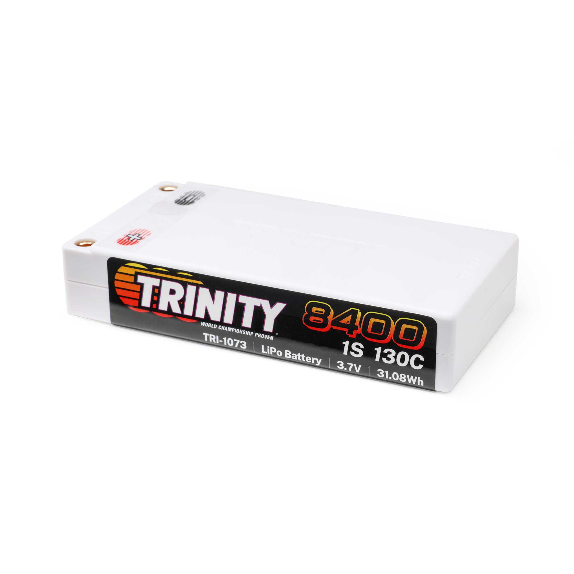 Trinity/Epic 3.7V 8400mAh 1S 130C Shorty LiPo Battery: 5mm Bullets