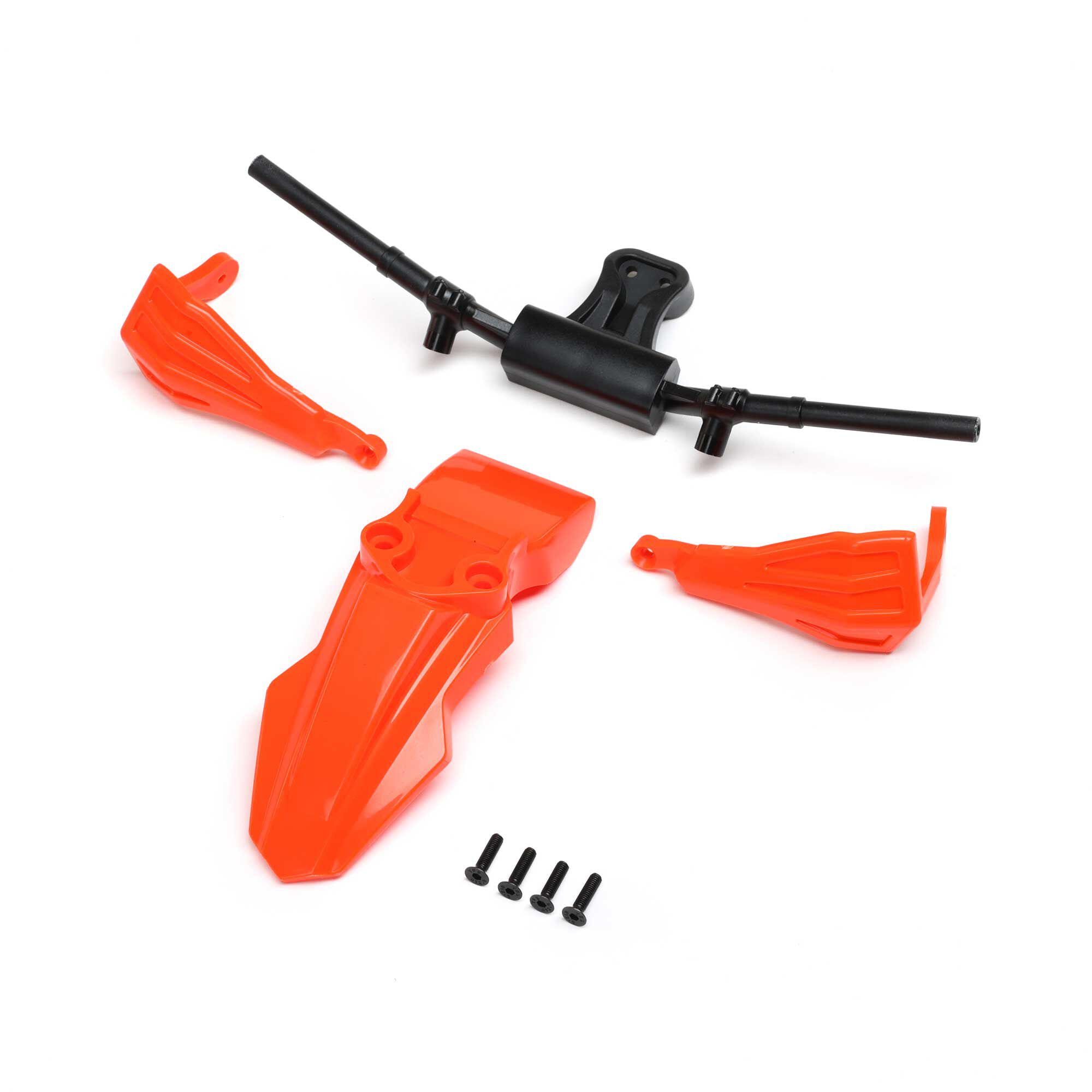 Losi Fender, Handguards & Handle Bars, Orange: PM-SM