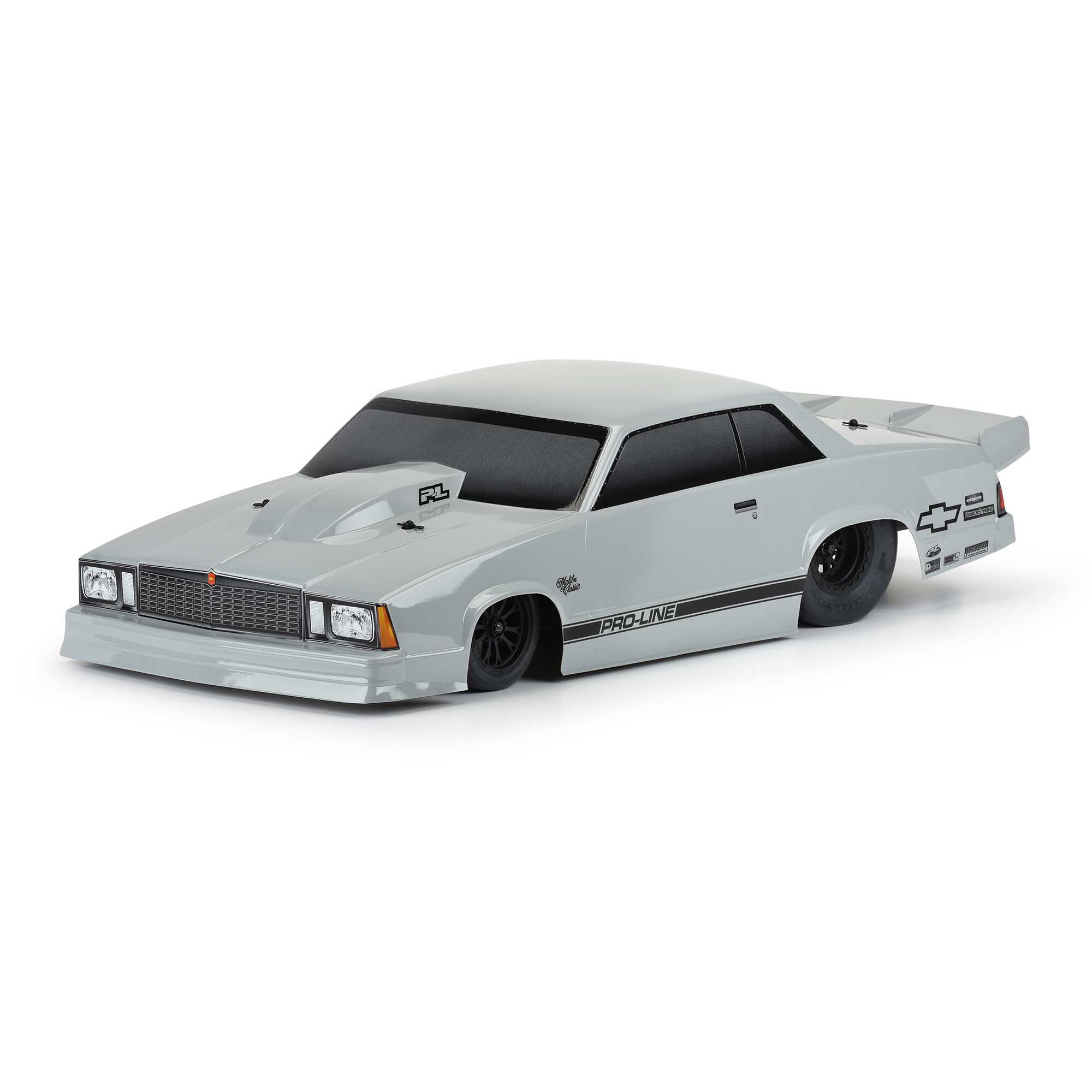 Pro-Line Racing 1/10 1978 Chevrolet Malibu Tough-Color Gray Body: Drag Car