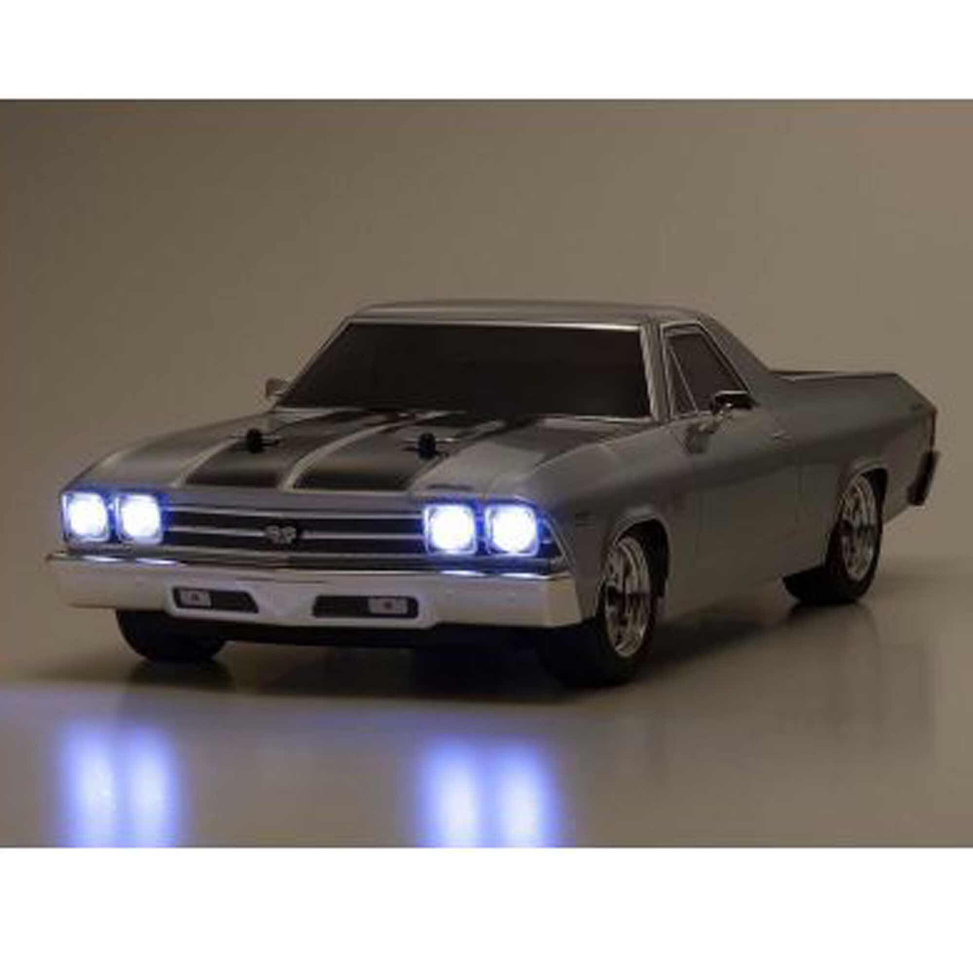 Kyosho 1/10 1969 Chevy El Camino Fazer Mk2 FZ02L Brushed 4x4 On-Road Touring RTR, Cortez Silver