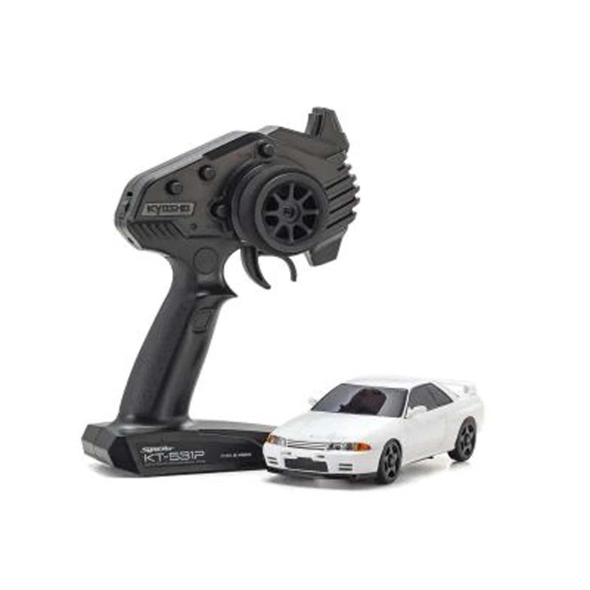 Kyosho 1/28 Nissan Skyline GT-R Nismo (R32) MINI-Z AWD RTR, White