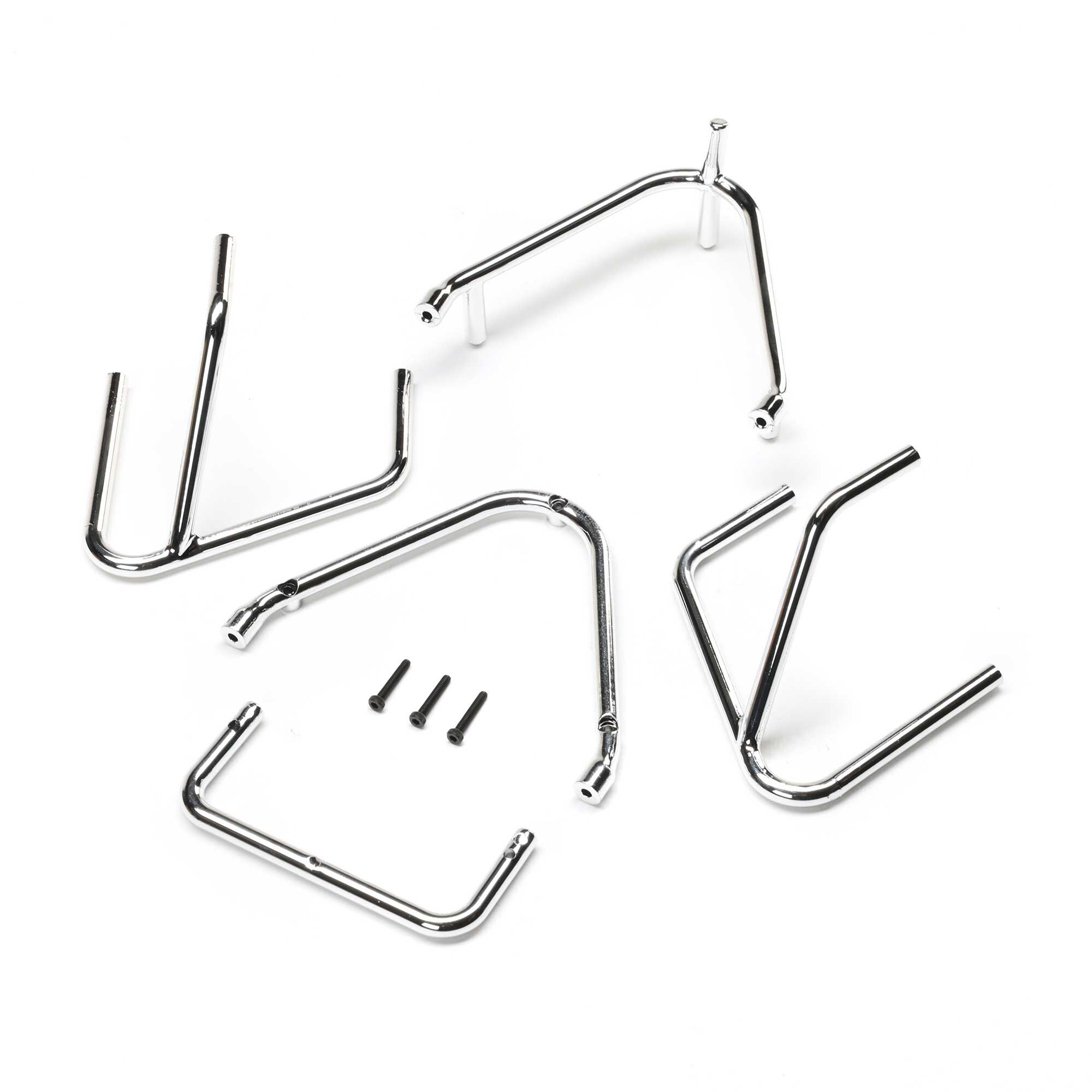 Losi Bumper Set, Chrome: 22S Sprint