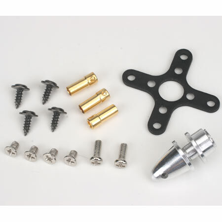 E-flite Park 370 Brushless Outrunner, 1200Kv with 4mm Hollow Shaft: 3.5mm Bullet