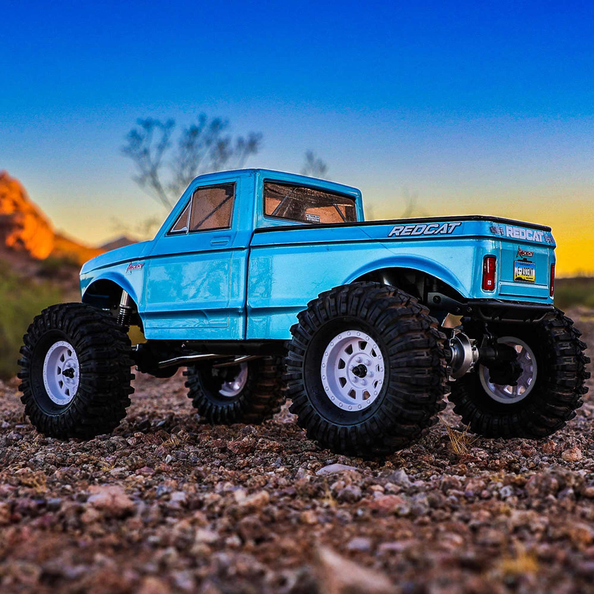 Redcat Racing 1/10 Ascent LCG Two-Piece Pinched & Dovetailed Body Rock Crawler RTR, Blue