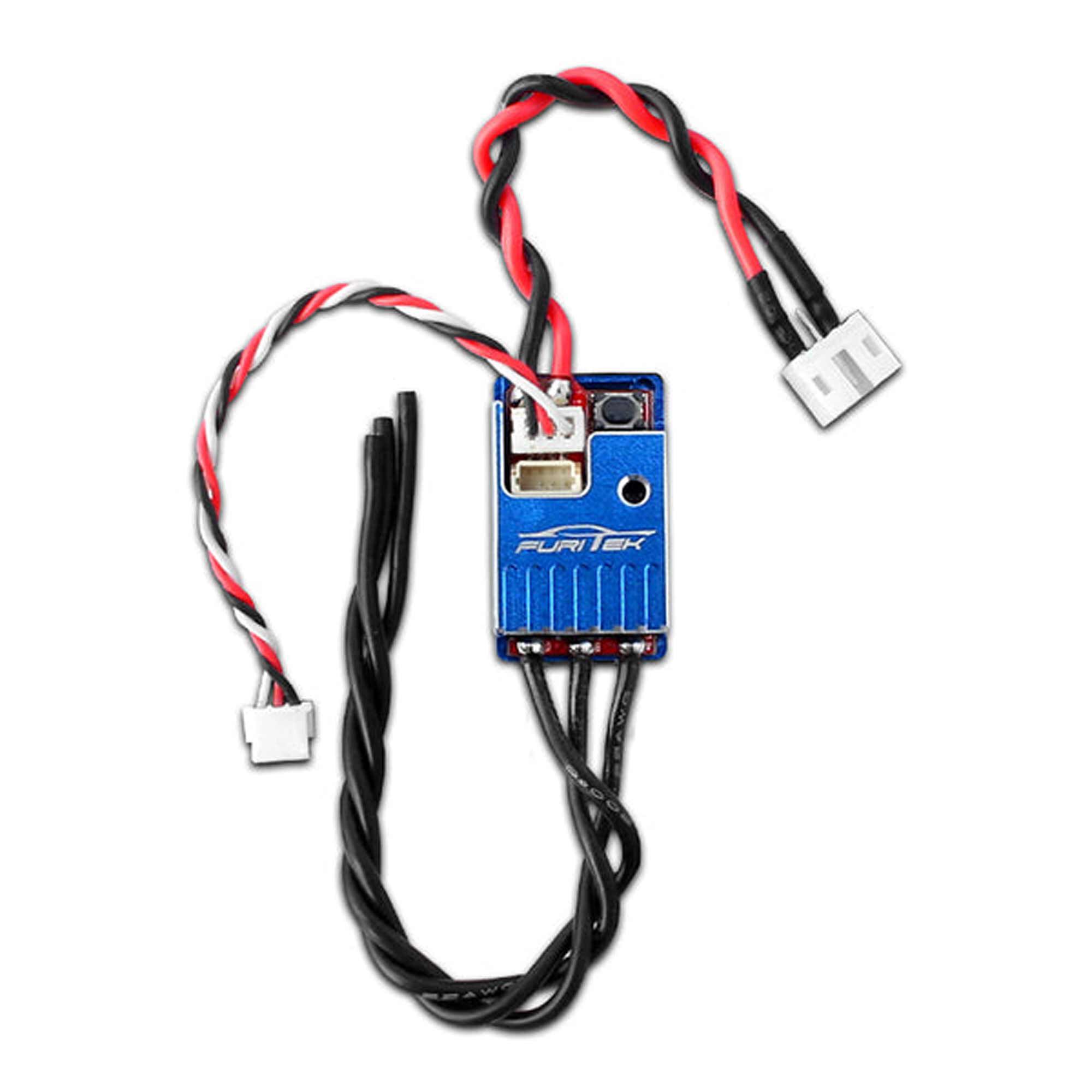 Furitek Momentum V2 2S Lipo 20A/40A Brushless Sensorless ESC, Aluminum Blue Case: Drift/Race