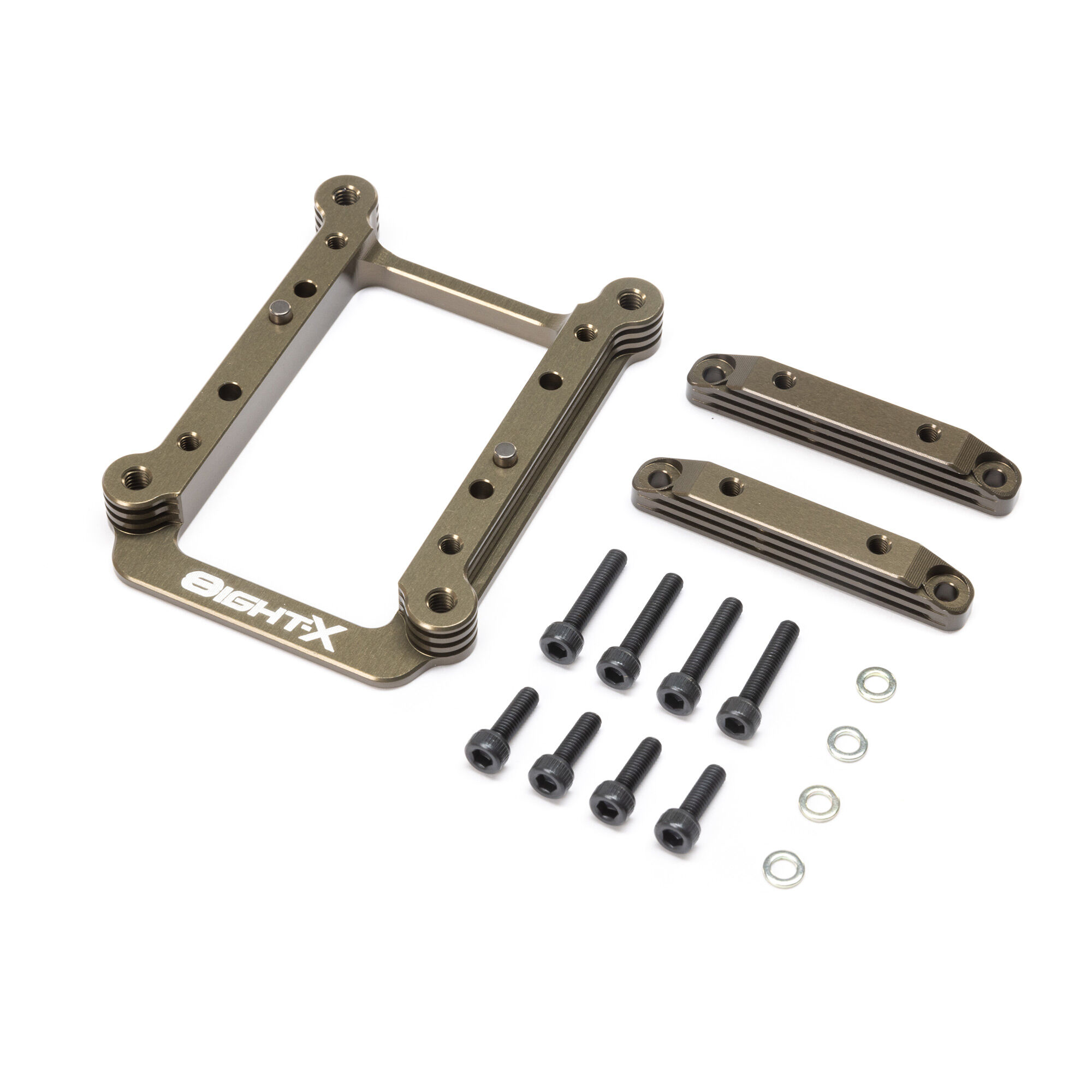 Team Losi Racing Quick Change Engine Mount Set: 8X 2.0
