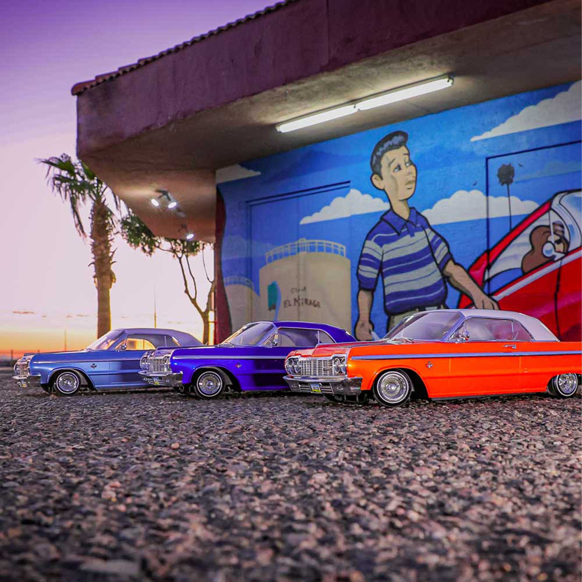 Redcat Racing 1/10 SixtyFour Chevrolet Impala Hopping Lowrider, Orange/White