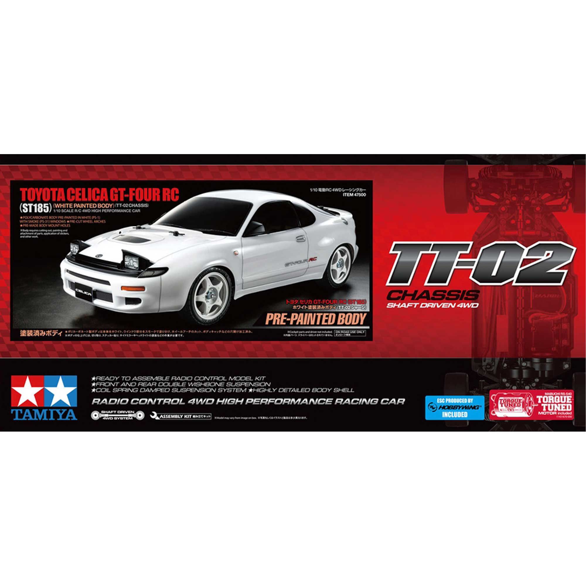 Tamiya 1/10 Toyota Celica GT-FOUR TT-02 4x4 On-Road Touring Car Kit, LIMITED EDITION