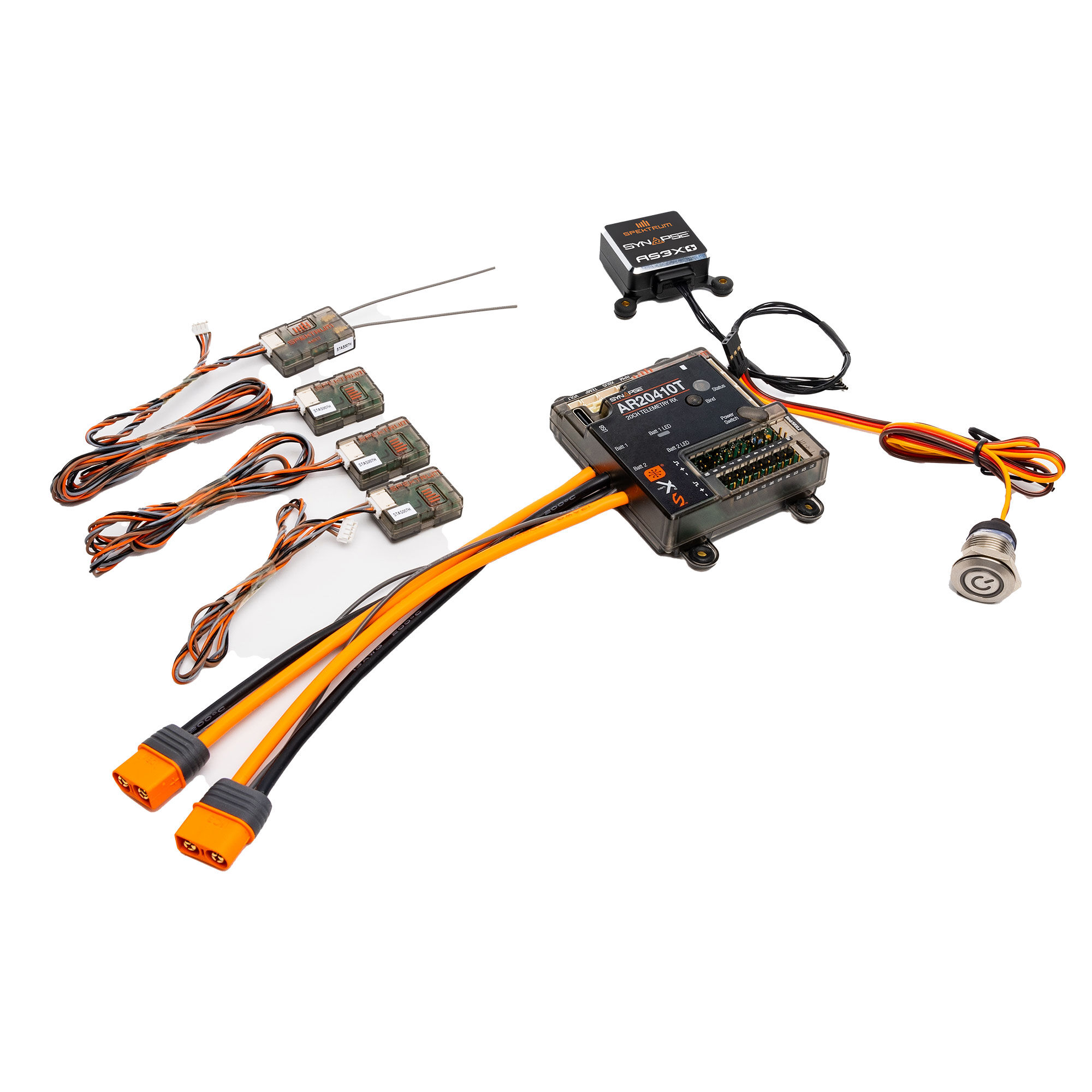 Spektrum AR20410T 20-Channel PowerSafe Receiver with Synapse AS3X+ and SAFE Stabilization Module