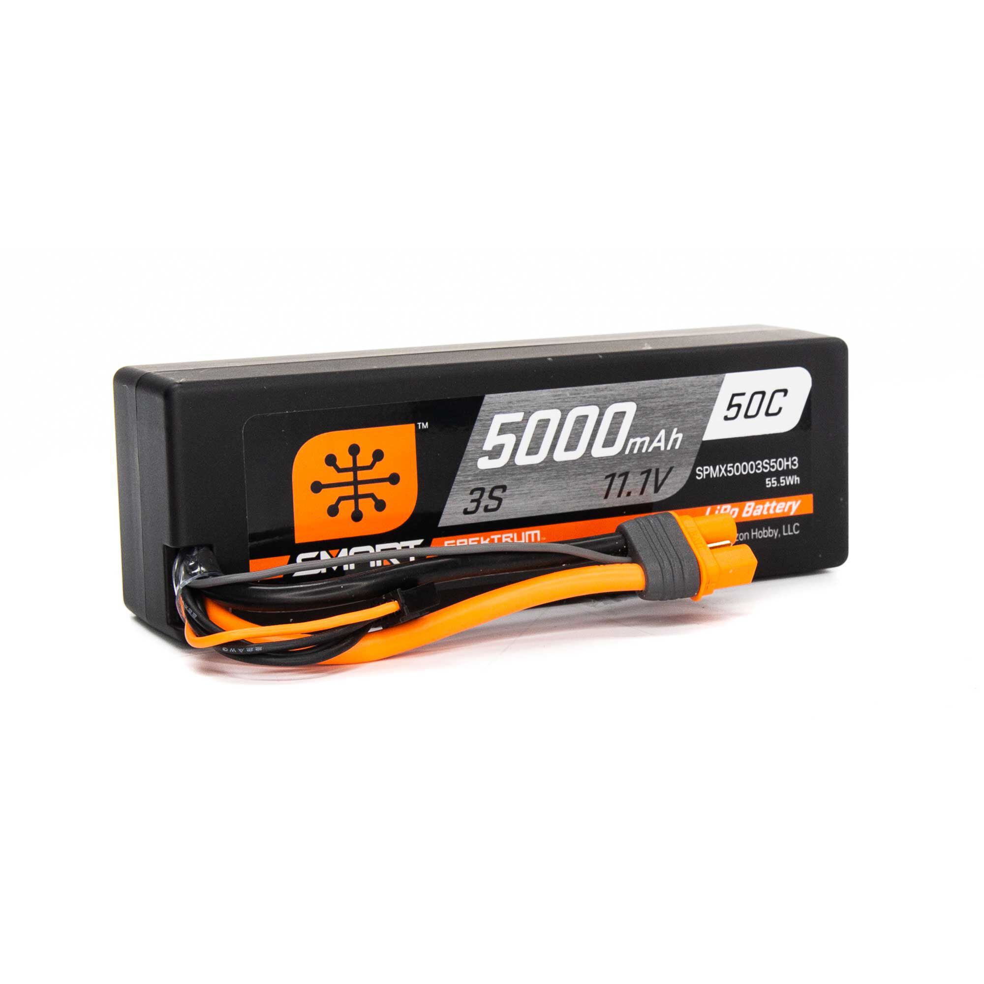 Spektrum Accessories Smart Powerstage Surface Bundle: 5000mAh 3S 50C LiPo Battery (IC3) / 100W S100 Charger