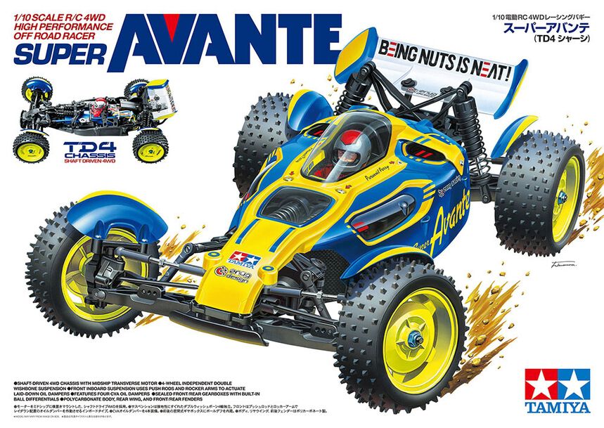 Tamiya 1/10 Super Avante TD4 4X4 Buggy Kit