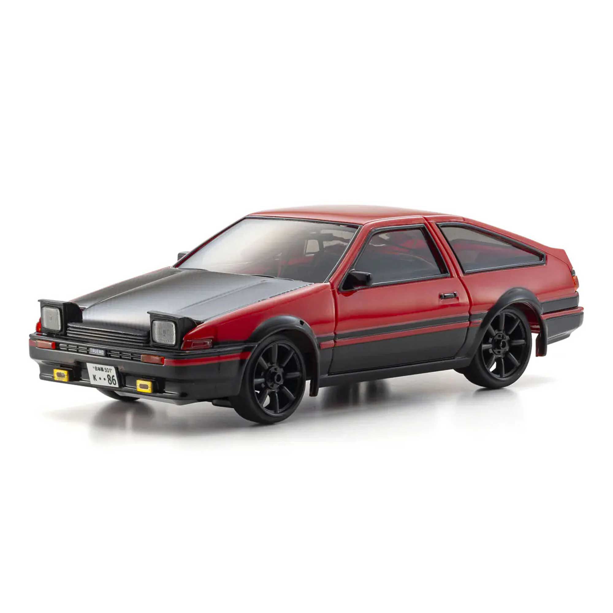 Kyosho 1/28 Toyota Trueno AE86 2WD On-Road First Mini-Z RTR, Red