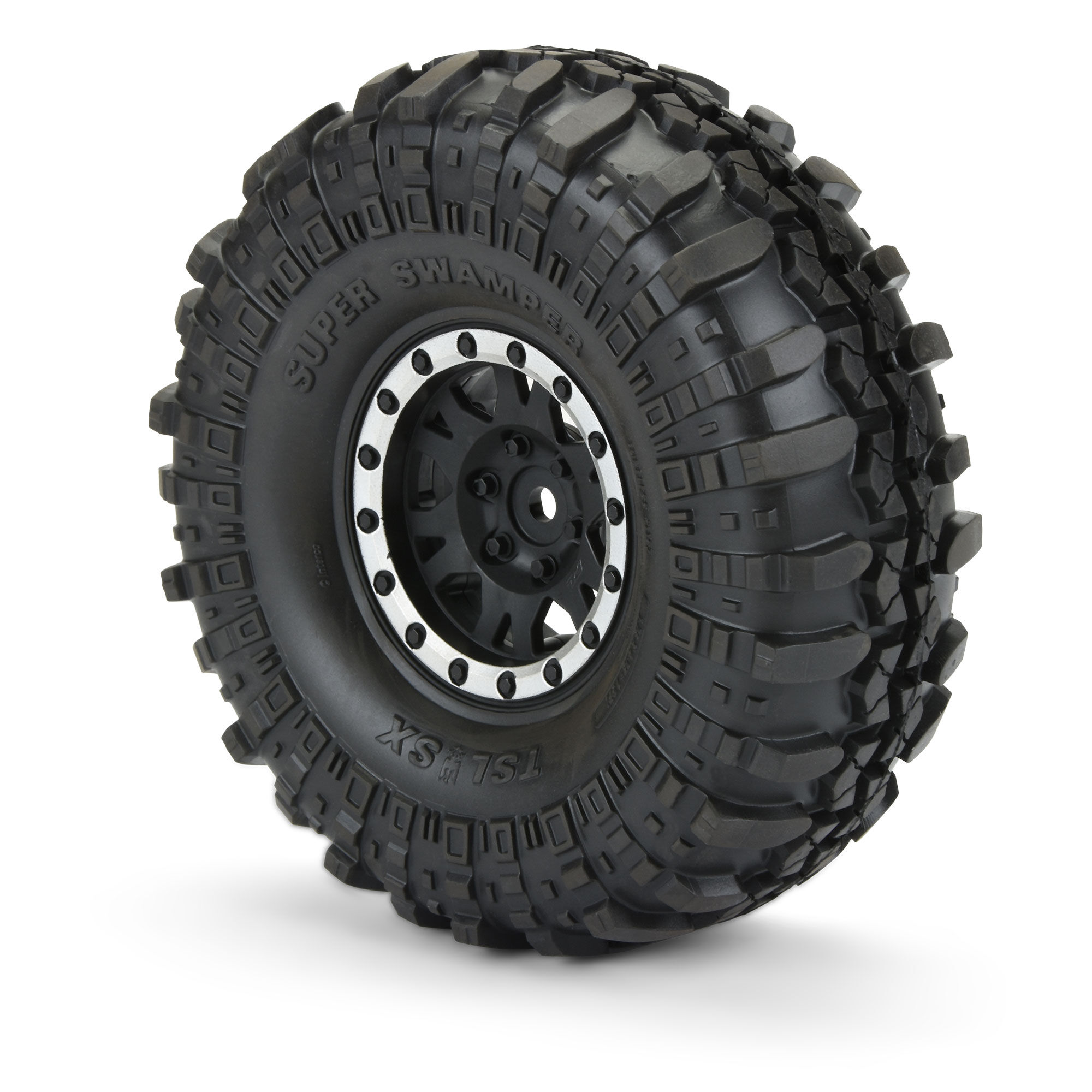 Pro-Line Racing 1/10 Interco Spr Swmpr XL G8 F/R 1.9" MTD 12mm Blk/Slvr Impulse (2)