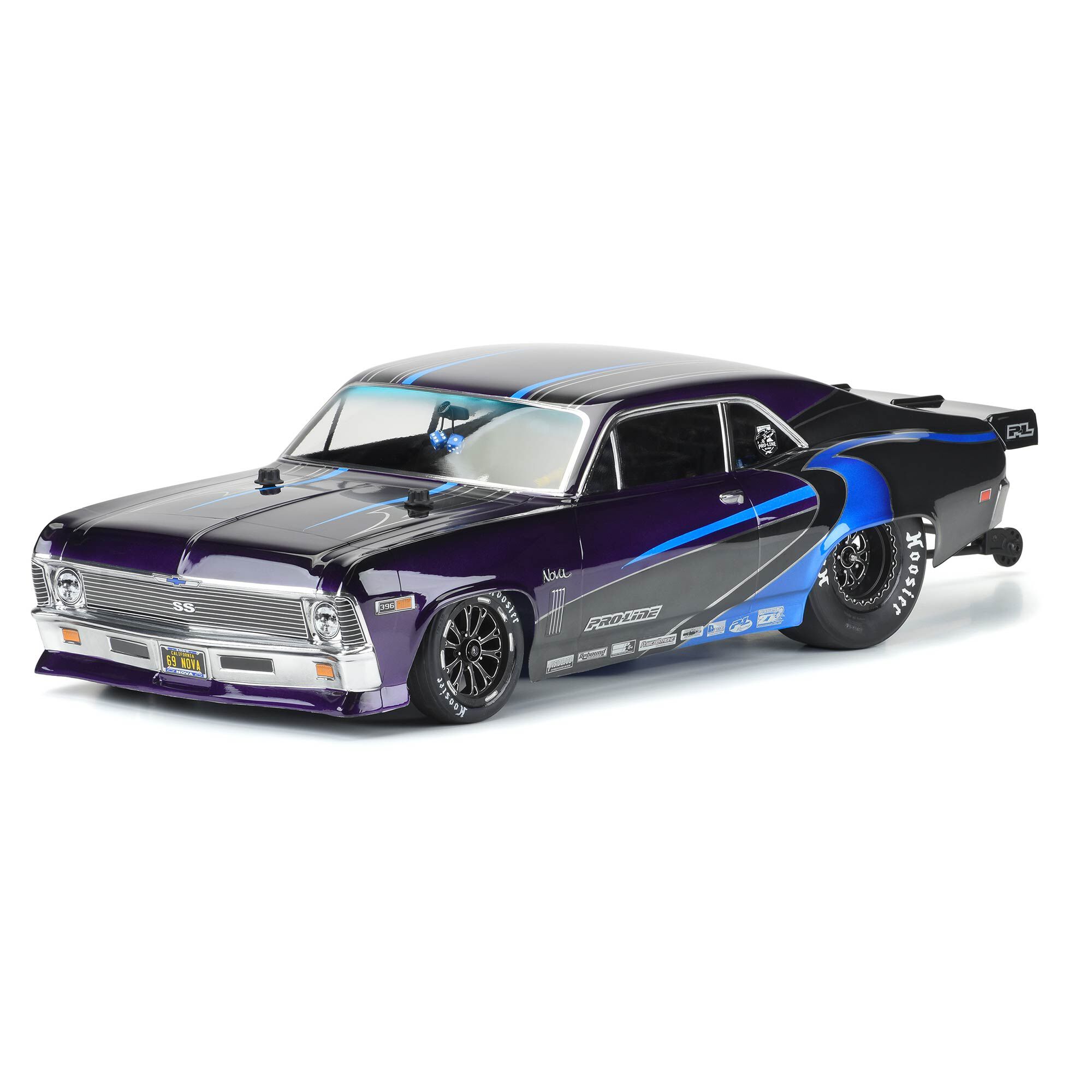 Pro-Line Racing 1/10 1969 Chevrolet Nova Clear Body: Drag Car