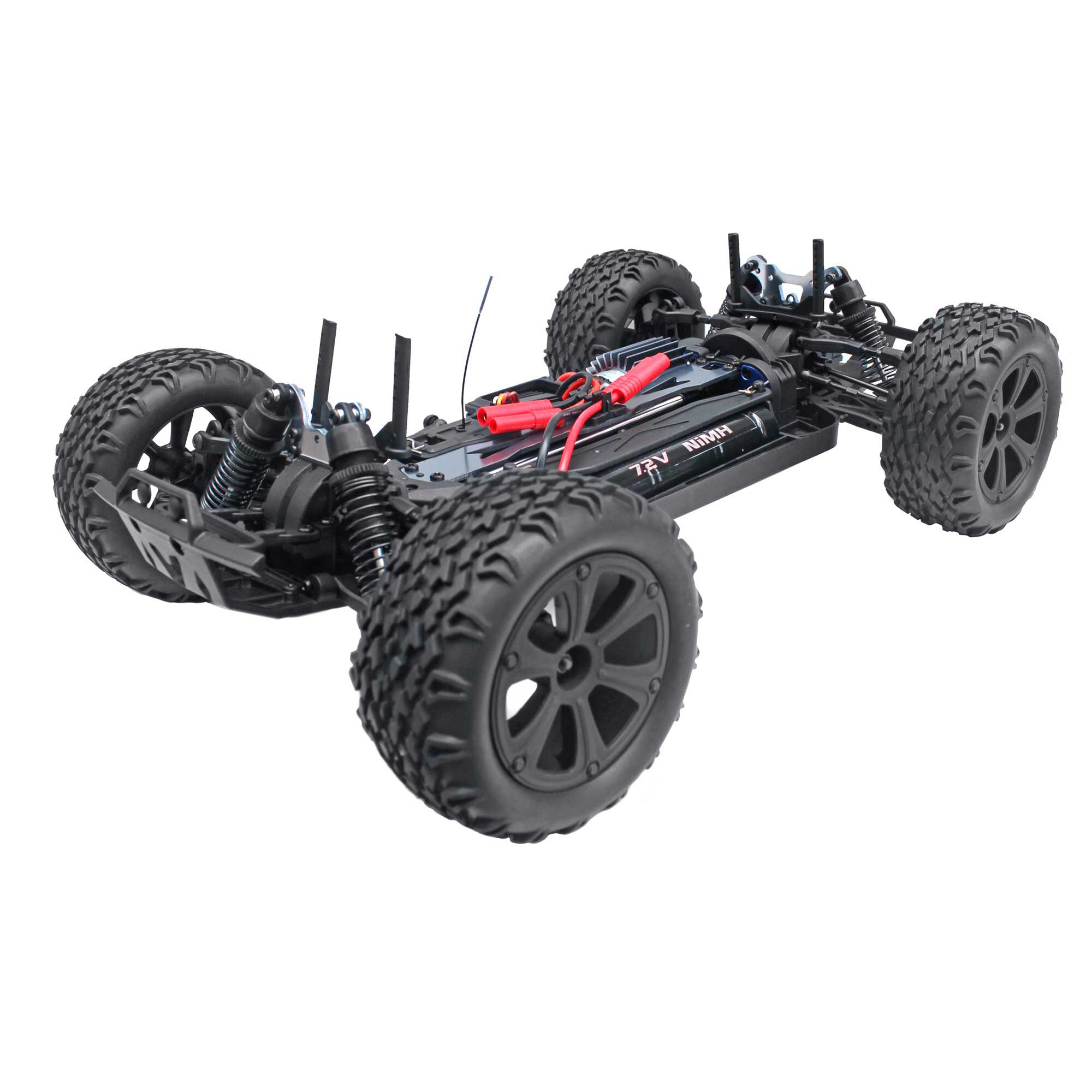 Redcat Racing 1/10 Blackout XTE 4WD Monster SUV Brushed RTR, Silver
