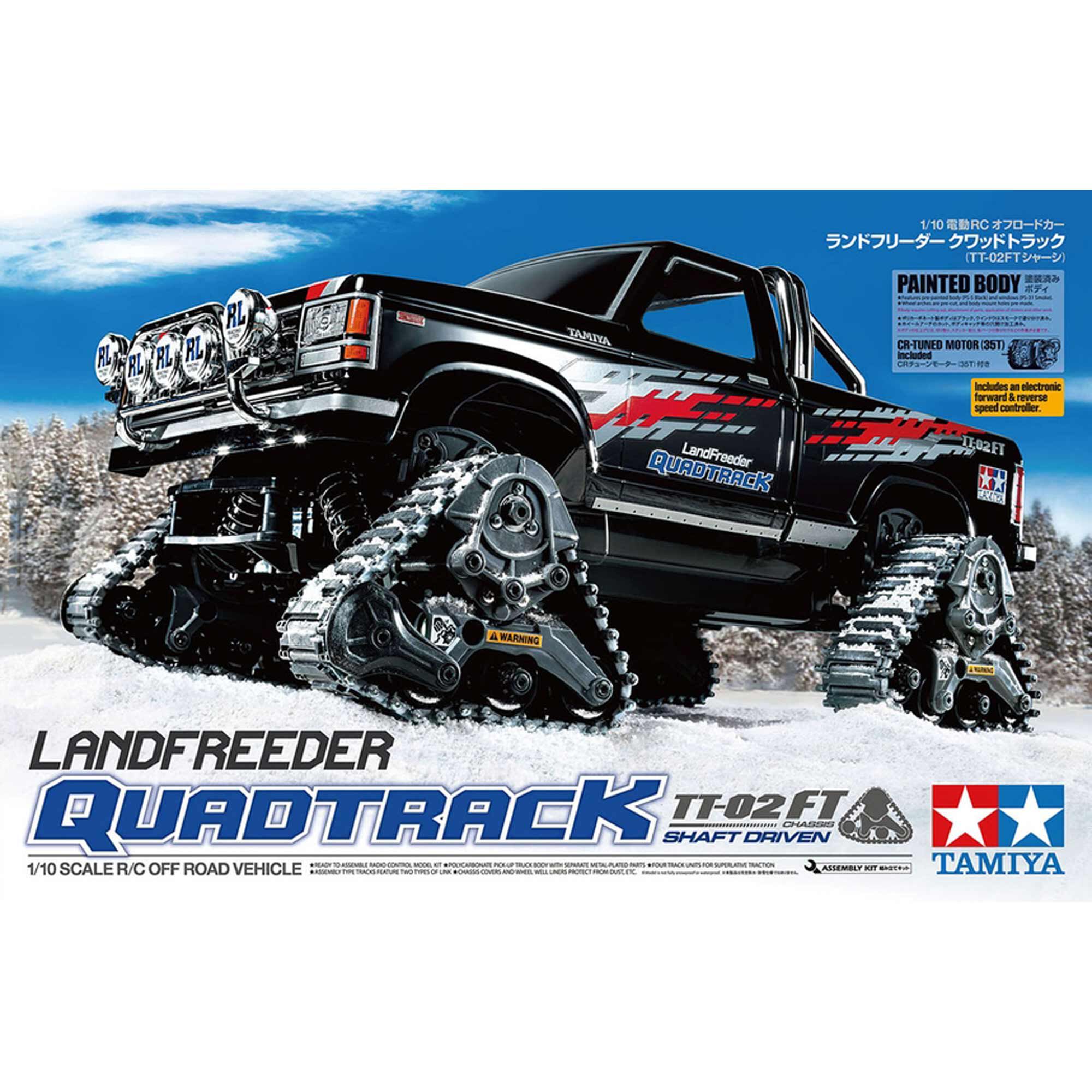 Tamiya 1/10 Landfreeder TT-02FT w/ Quadtrack Tracks, 4X4 Crawler Kit