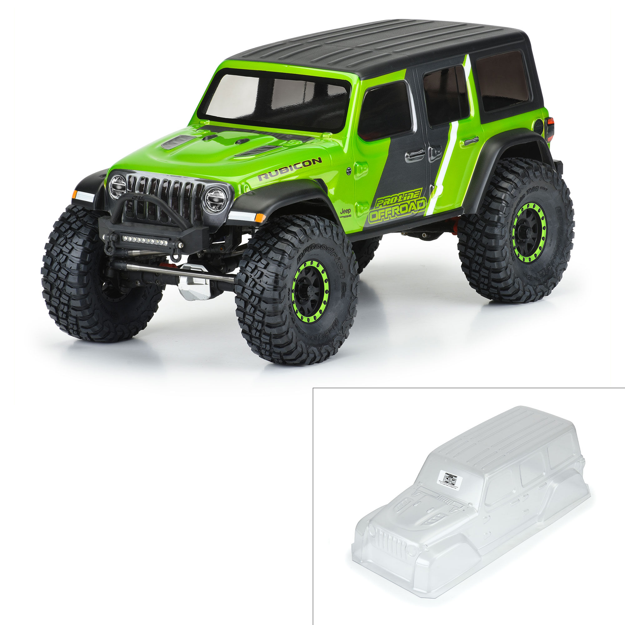 Pro-Line Racing 1/10 Jeep Wrangler JL Unlimitd Rubcn Clr Bdy 12.3" (313mm) WB Crwlrs