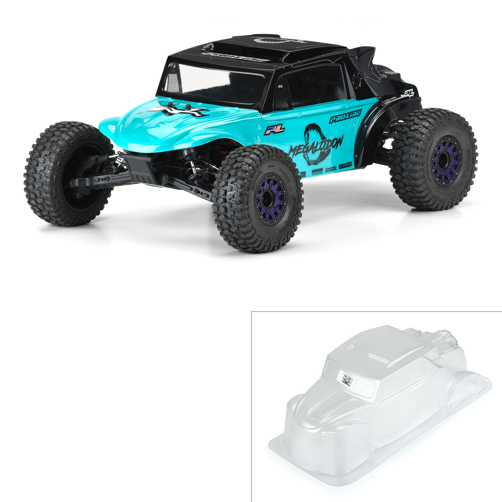 Pro-Line Racing 1/10 Megalodon Desert Buggy Clear Body: Short Course