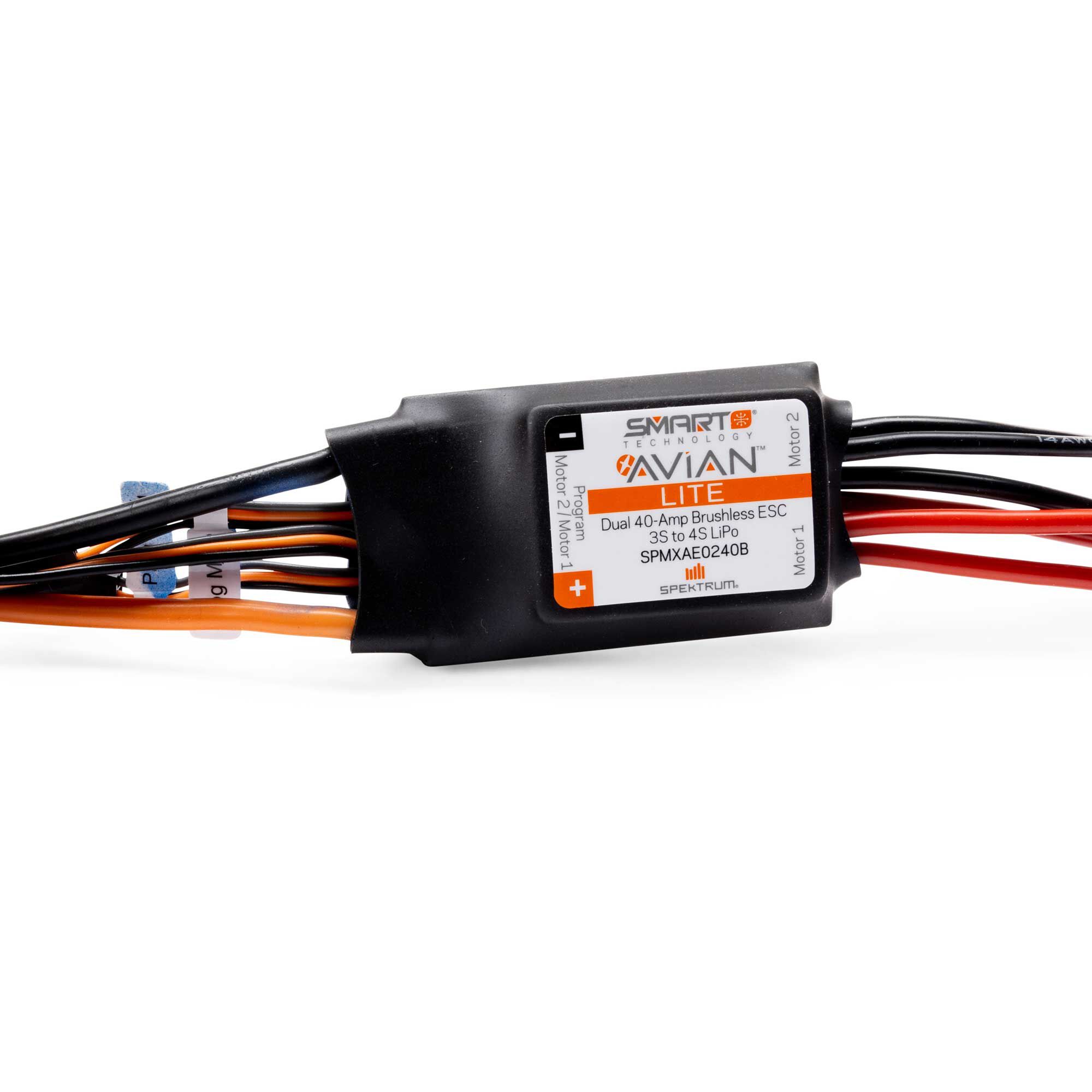 Spektrum Accessories Avian 40-Amp Dual Smart ESC Version B