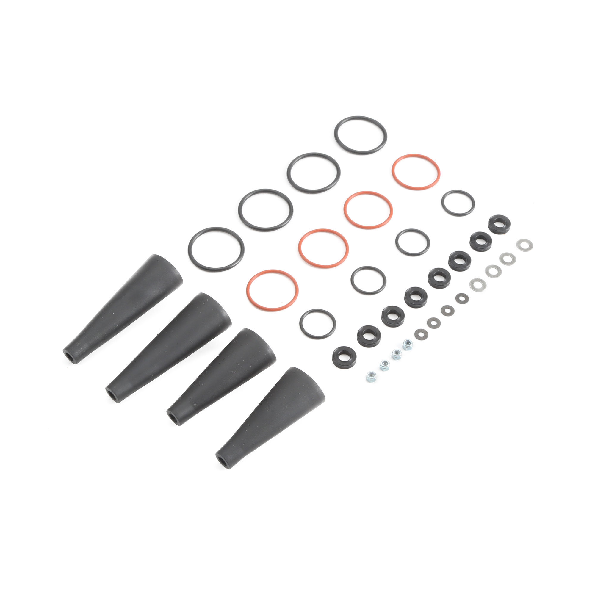 Team Losi Racing Shock Rebuild Hardware Set (4): 5B, 5T, MINI WRC