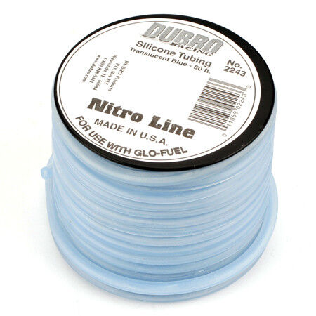 Dubro Products Silicone 50' Fuel Tubing, Blue