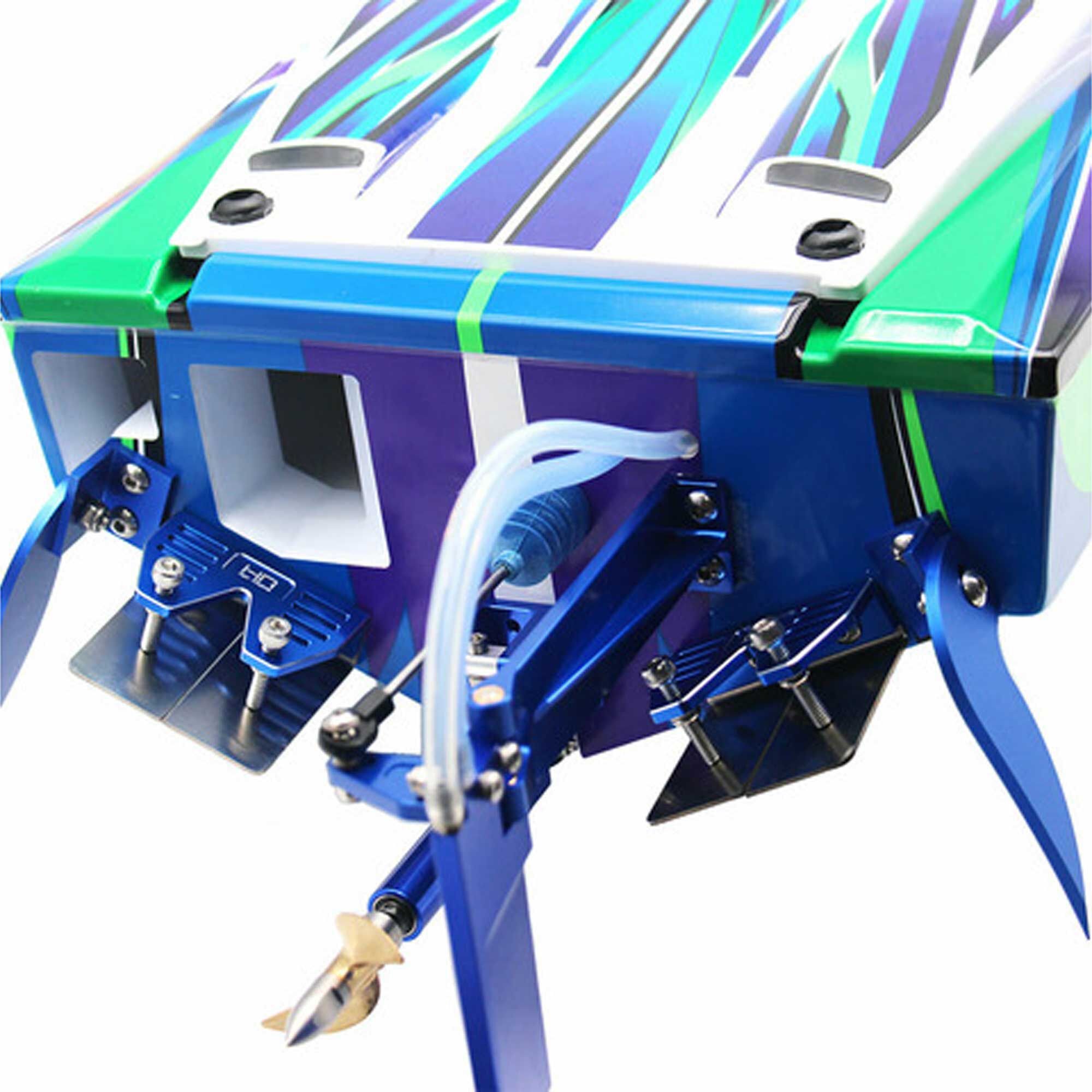 Hot Racing Aluminum Double Trim Tab Adjusters (2) - Spartan SR