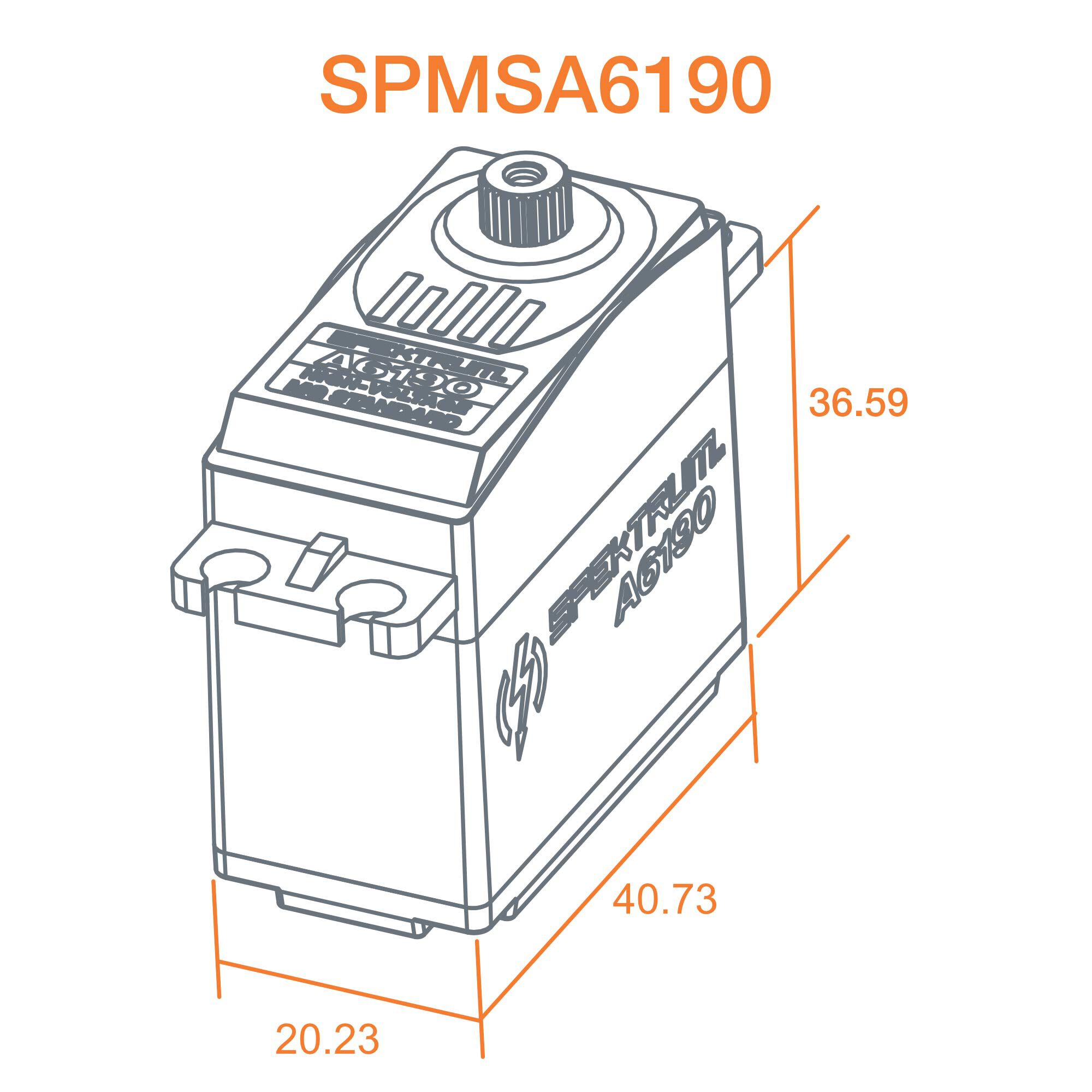 Spektrum A6190 Standard Metal Gear HV Aircraft Servo
