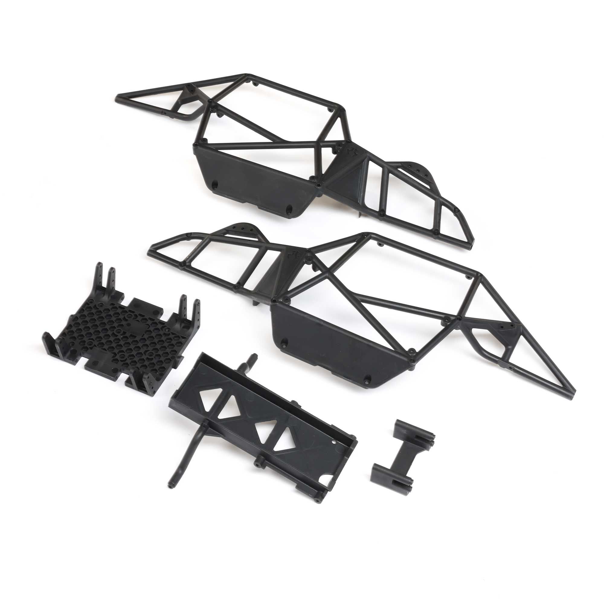 Axial Cage Sides, Skid Plate, Battery Tray: Gilamon AXP8