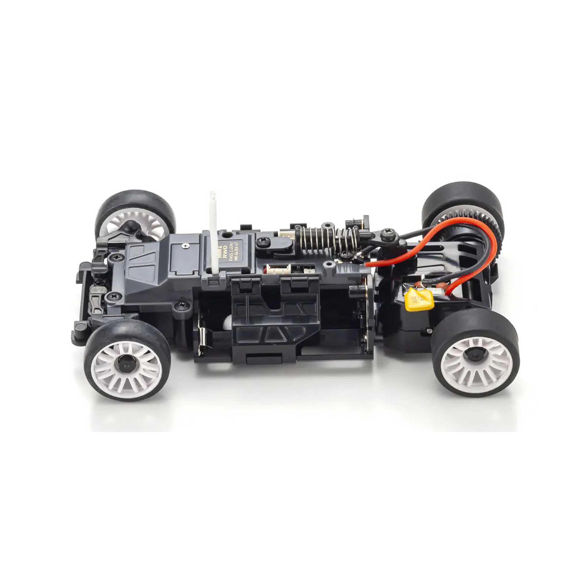 Kyosho 1/28 Chevrolet Corvette C8.R MR-04 MINI-Z RWD RTR, Guntmetal/ White