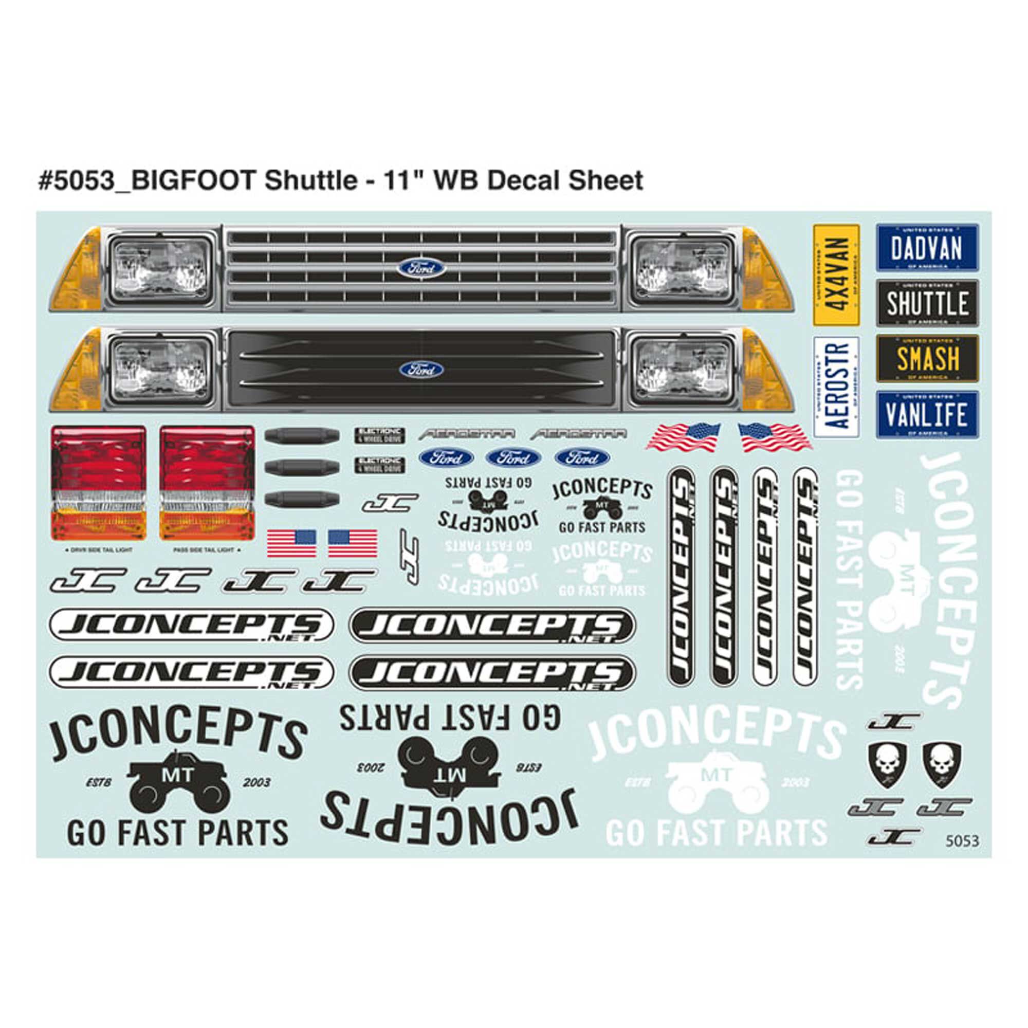 JConcepts, Inc. 1985 Ford Aerostar, BIGFOOT® Shuttle, Clod Buster