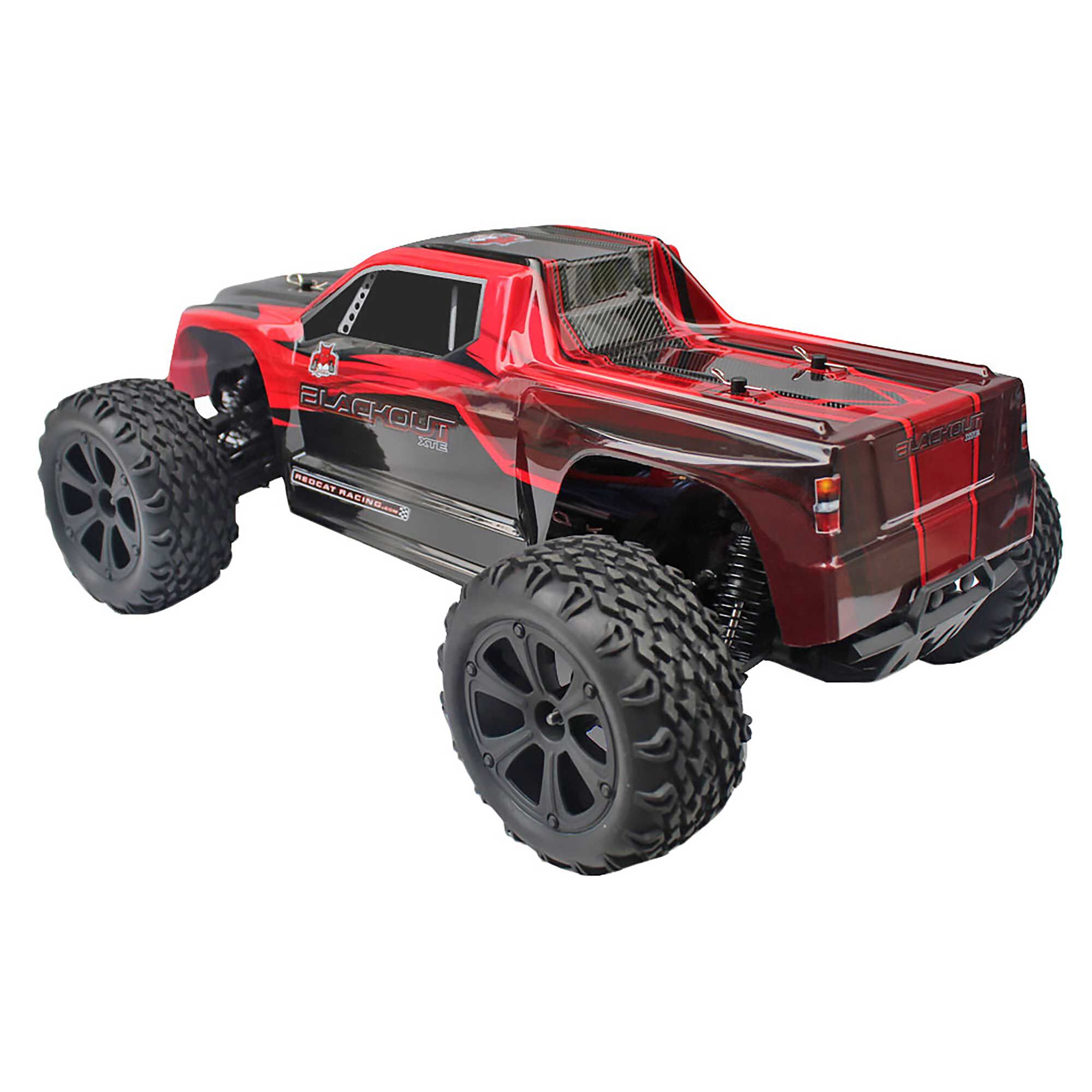 Redcat Racing 1/10 Blackout XTE 4WD Monster Truck Brushed RTR, Red