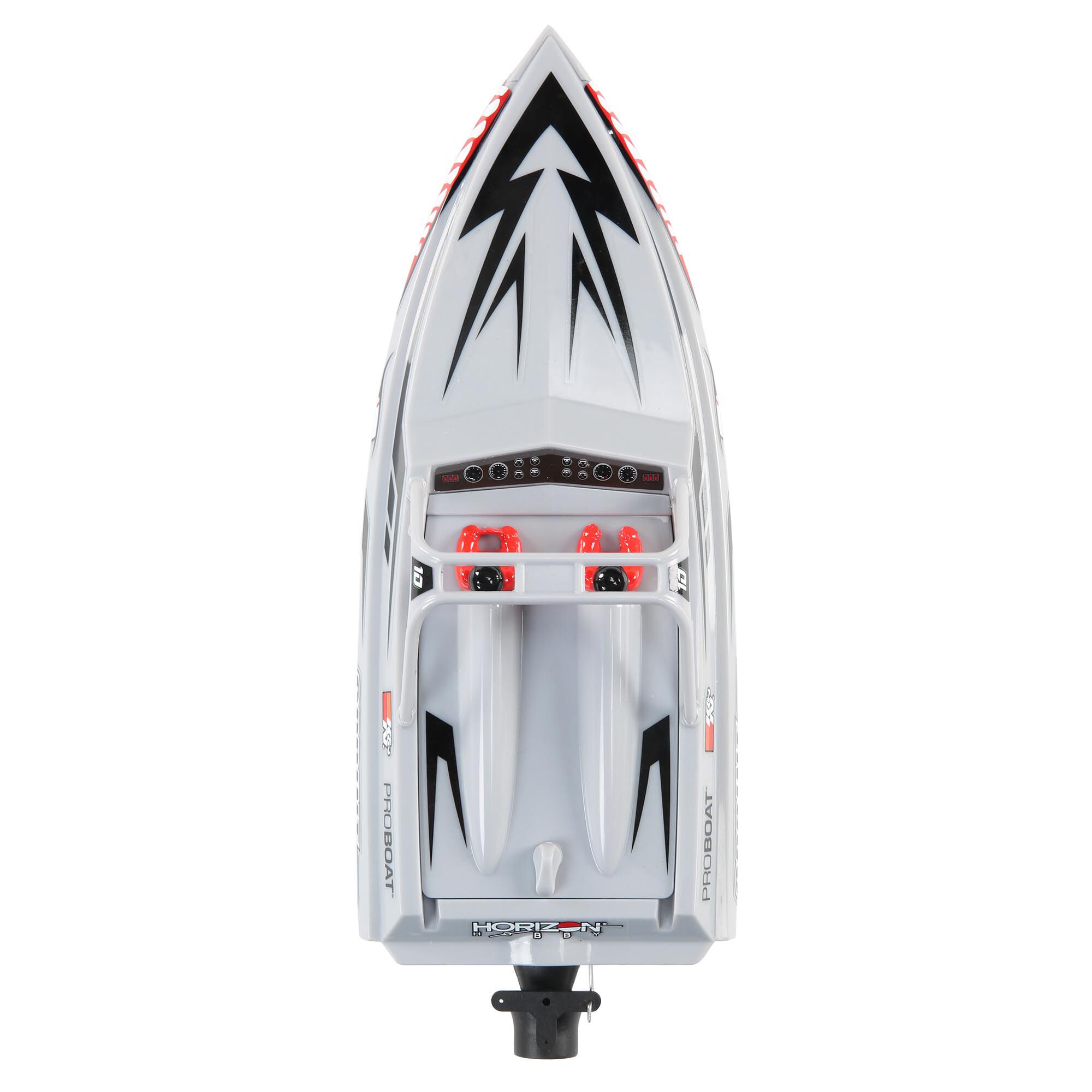 Pro Boat Sprintjet 9" Self-Righting Deep-V Jet Boat Brushed RTR, Silver