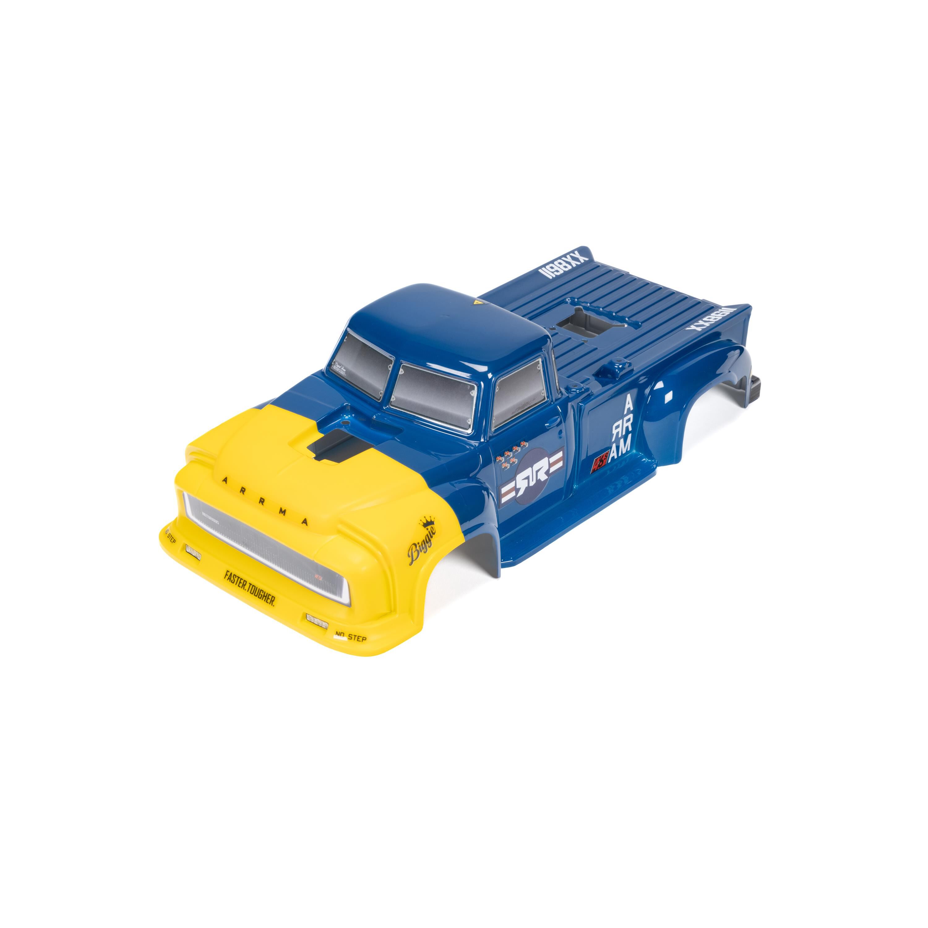 ARRMA 1/8 Painted Body with Decals, Blue: NOTORIOUS 6S BLX V6