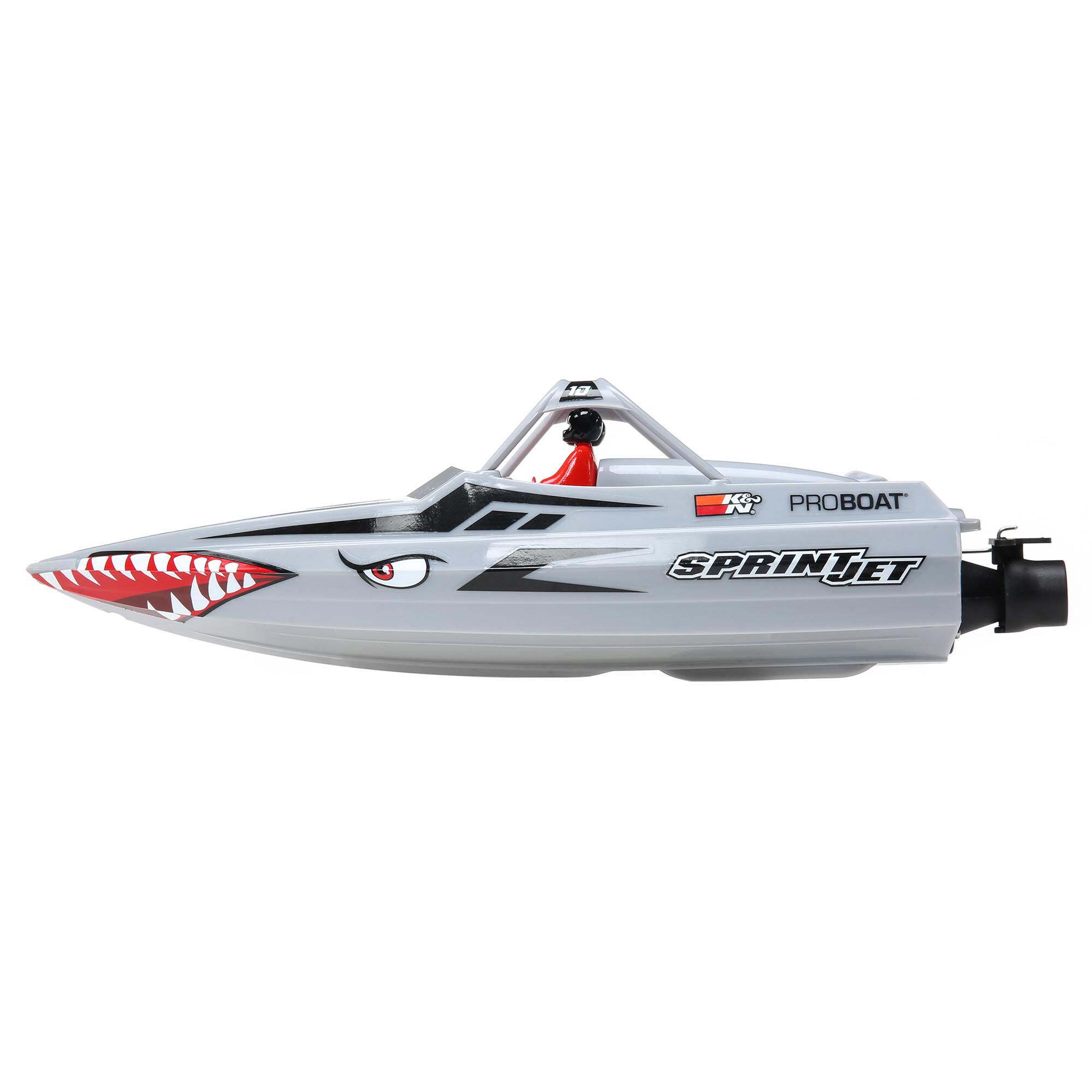 Pro Boat Sprintjet 9" Self-Righting Deep-V Jet Boat Brushed RTR, Silver