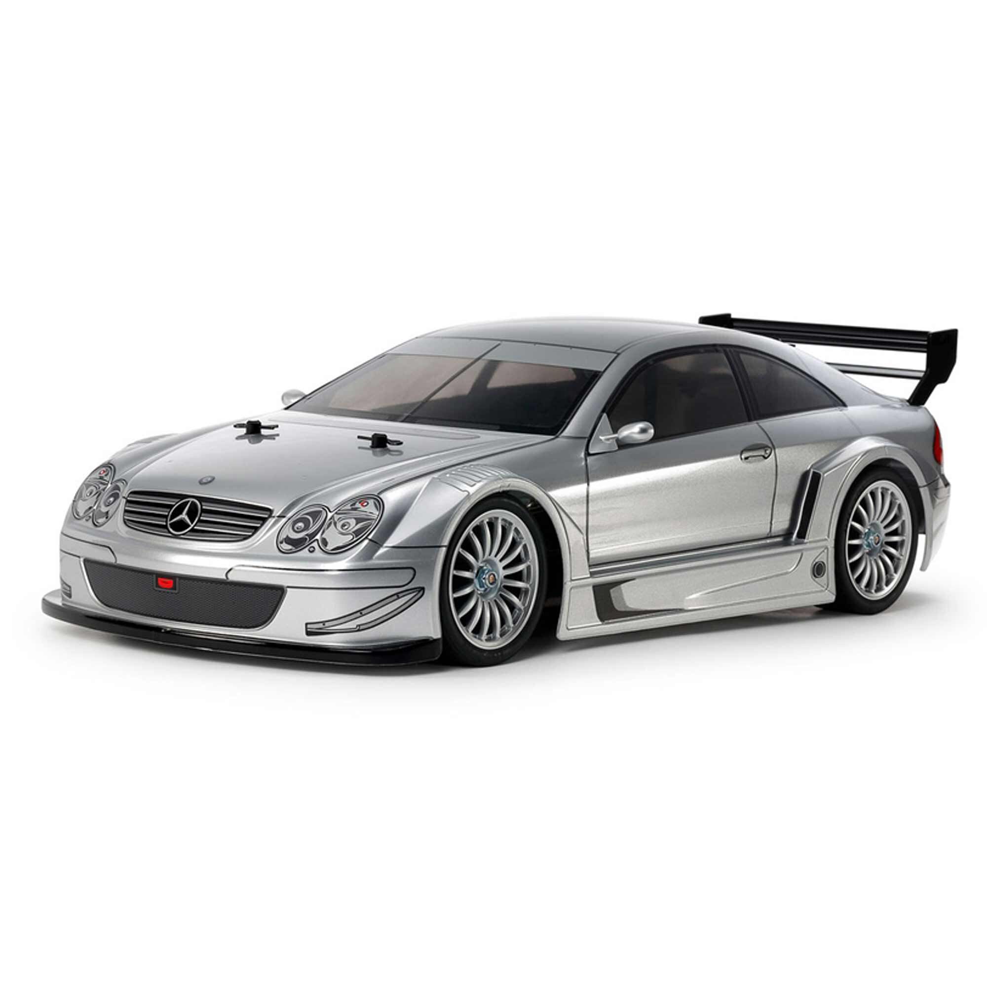 Tamiya 1/10 R/C 2002 Mercedes-Benz CLK AMG Racing Version (Silver Painted Body) (TT-02)
