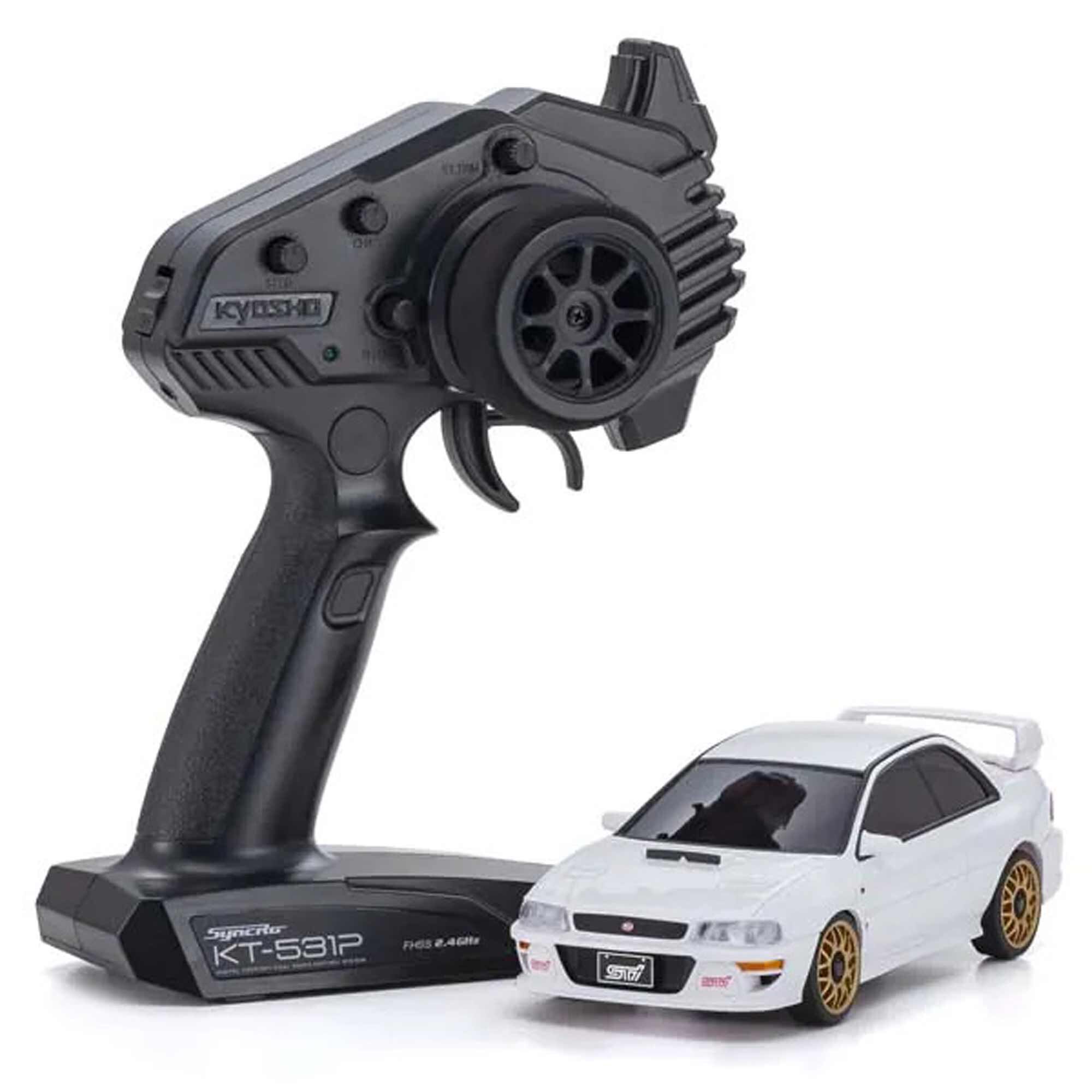 Kyosho 1/28 Subaru Inpreza 22B-STi MINI-Z AWD RTR, White