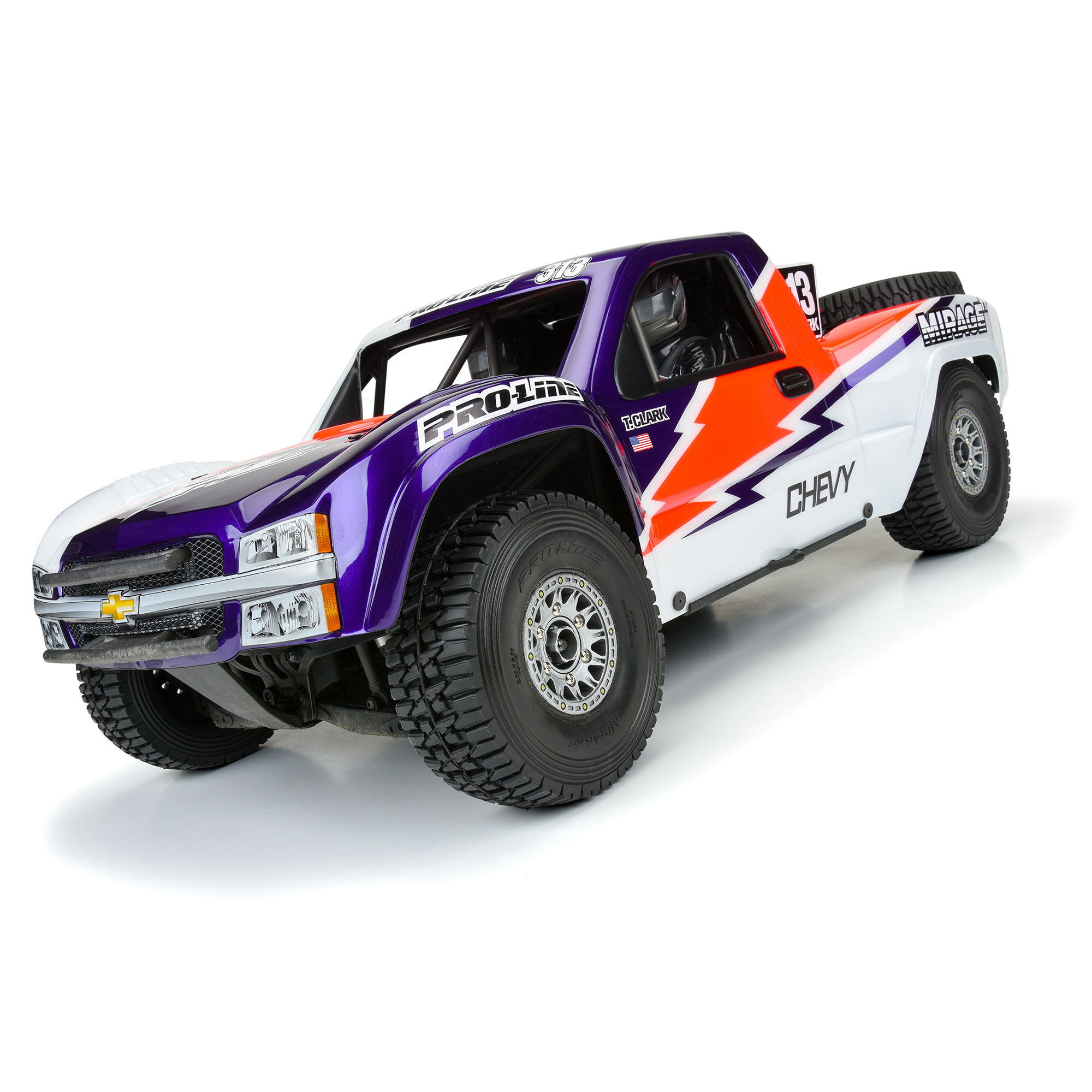 Pro-Line Racing 1/7 Pre-Cut 2007 Chevy Silverado Clear Body: Unlimited Desert Racer