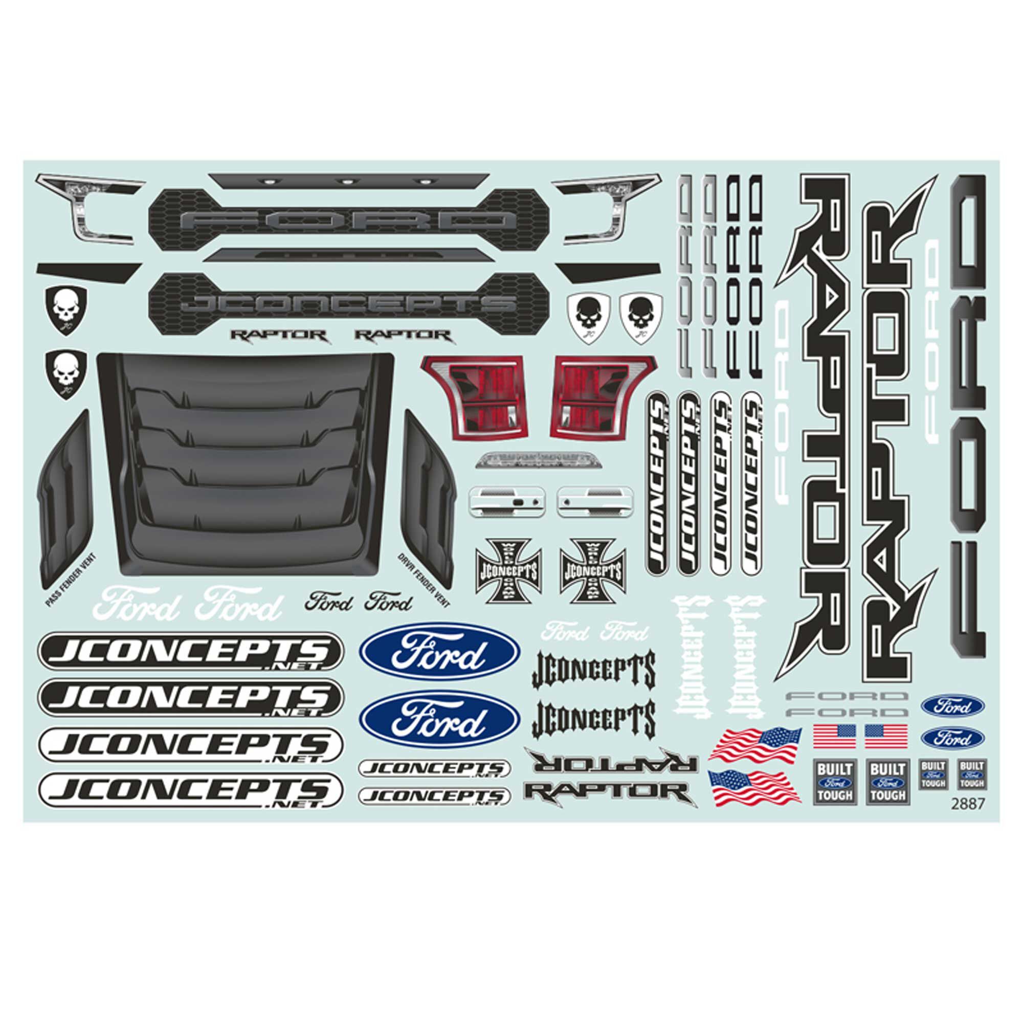 JConcepts, Inc. 2020 Ford F-150 Raptor Summit Racing BIGFOOT 21 MT body