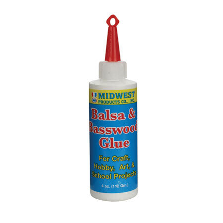 Midwest Products Co. Balsa & Basswood Glue 4 oz