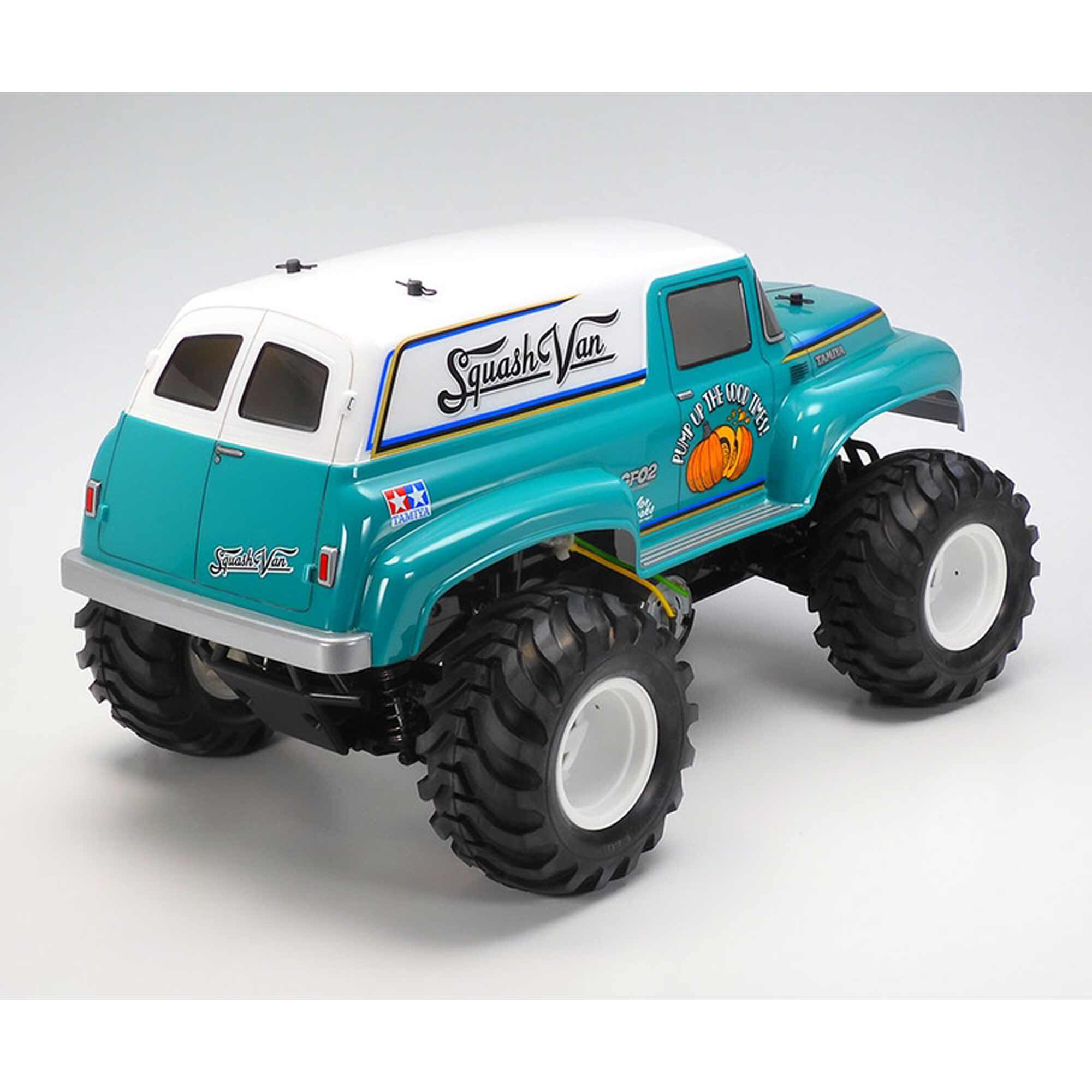 Tamiya 1/10 R/C Squash Van (Green & White Painted Body) (GF-02)